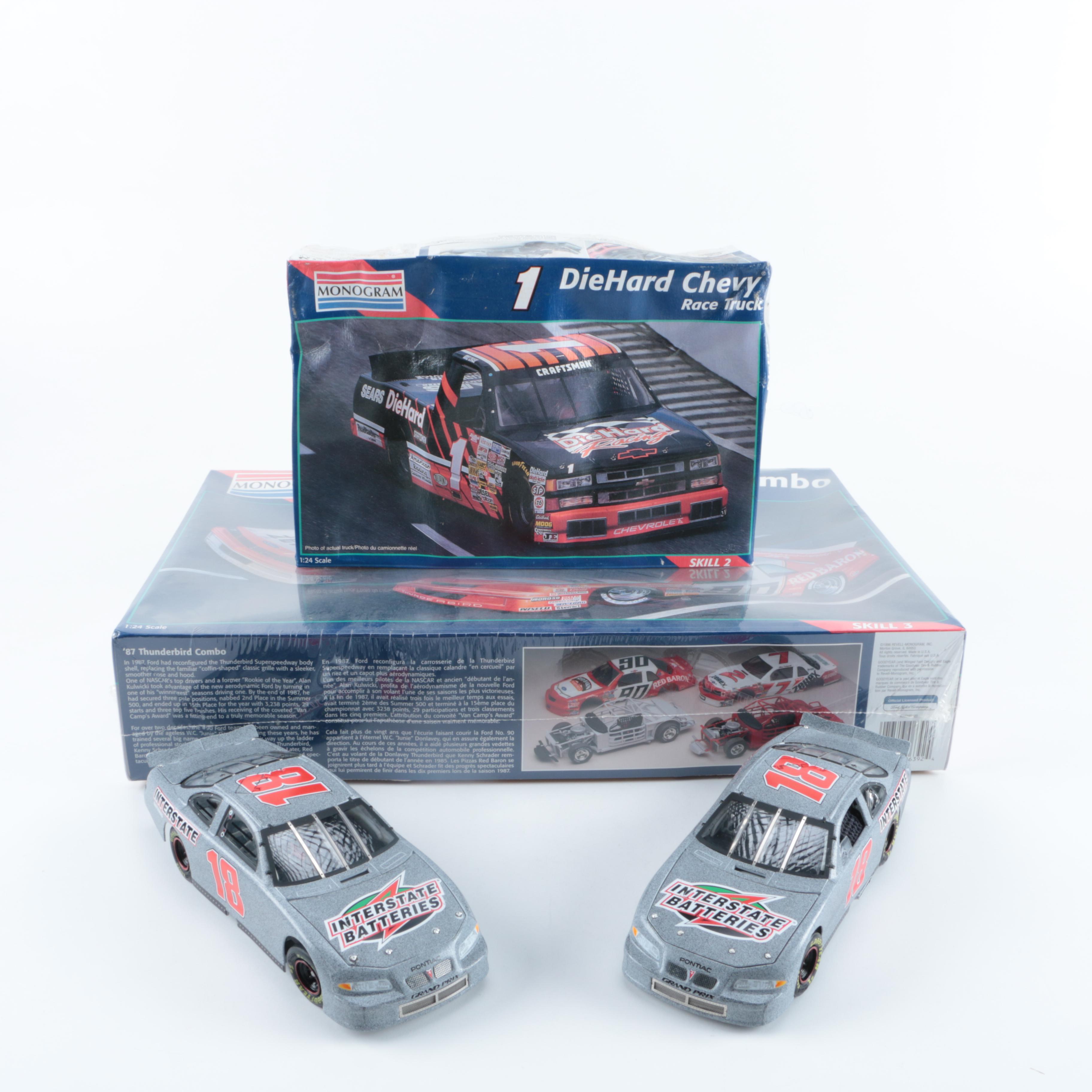 Monogram 1:24 Racing Model Car Kits and Action 1:24 Die Cast Cars