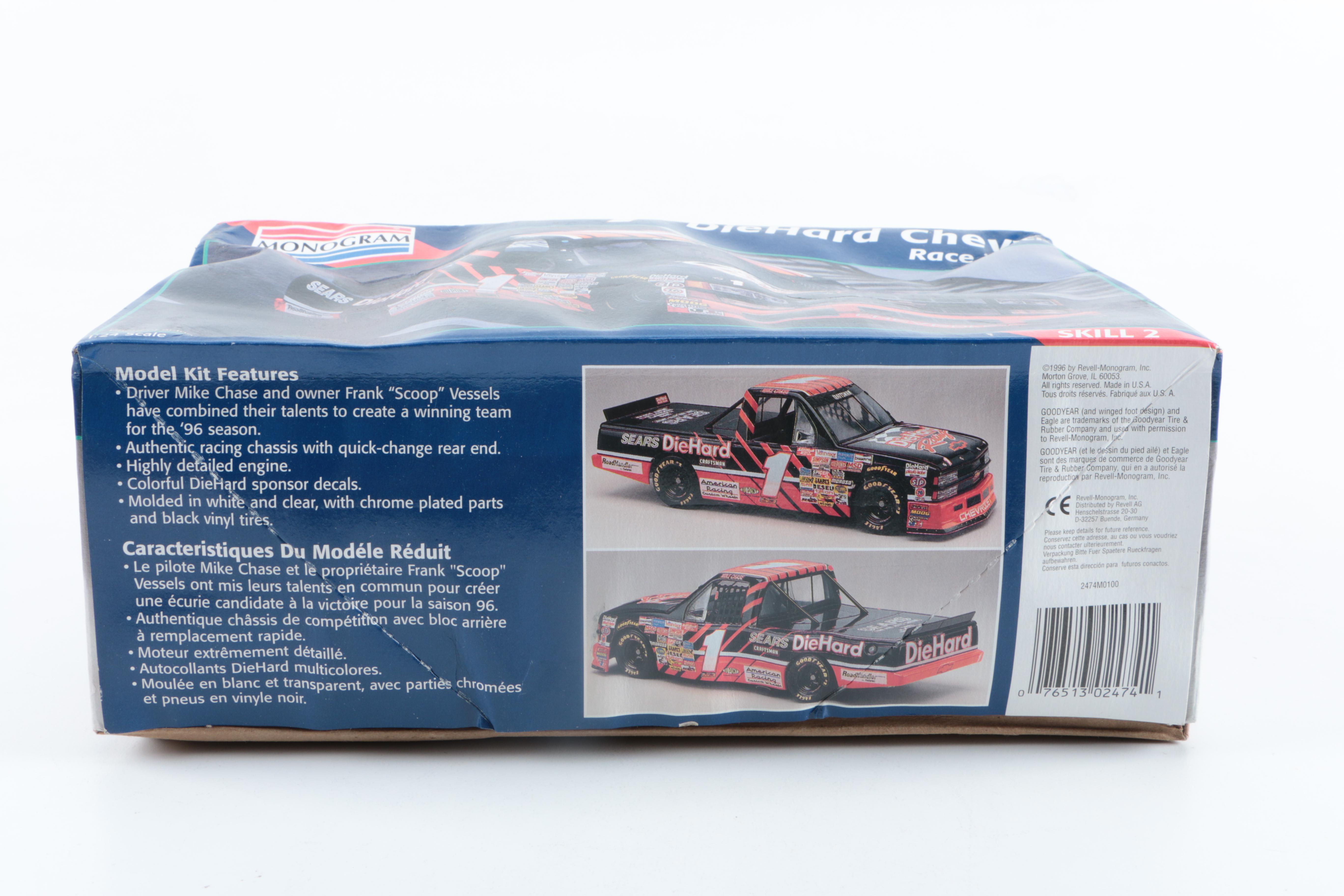 Monogram 1:24 Racing Model Car Kits and Action 1:24 Die Cast Cars