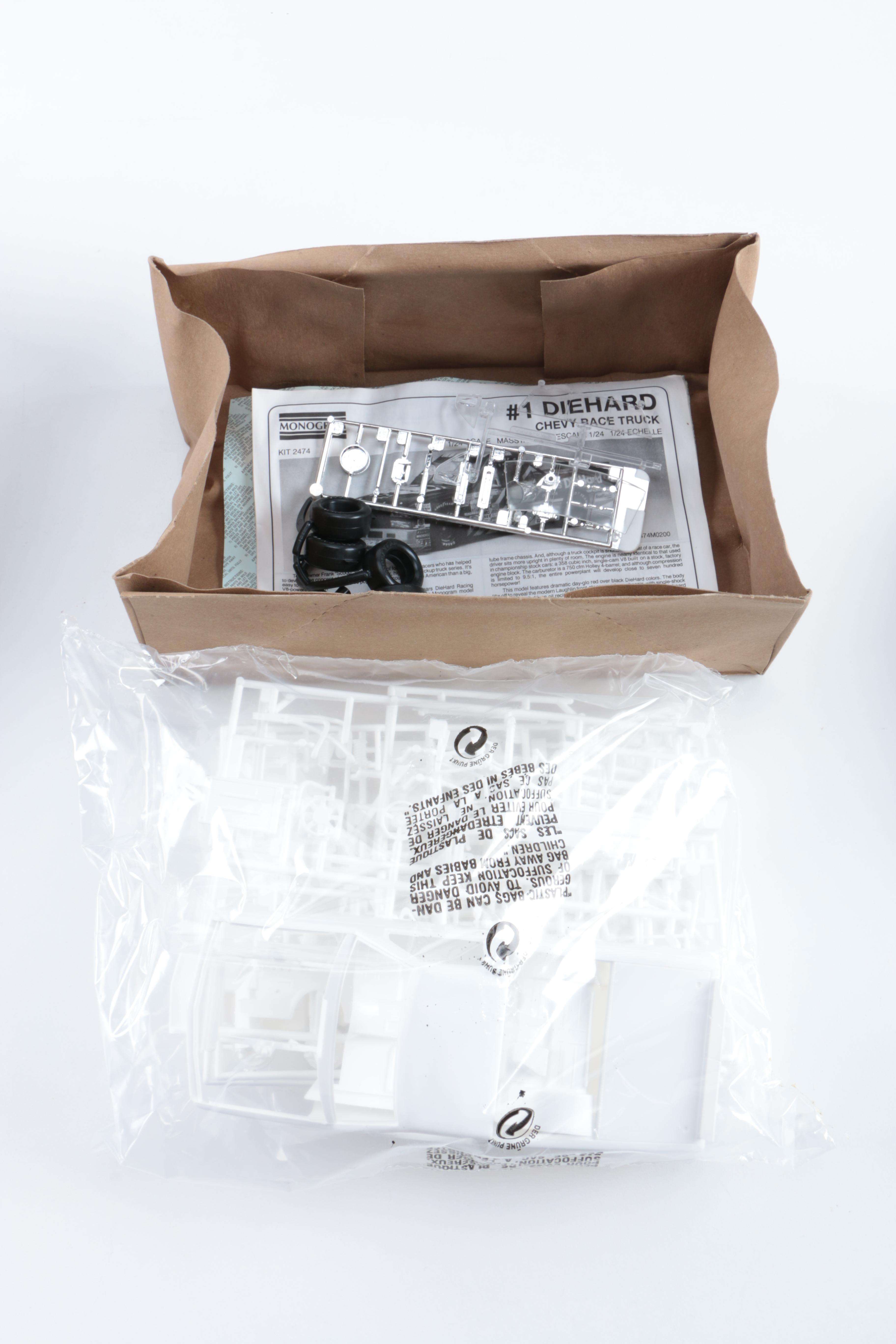 Monogram 1:24 Racing Model Car Kits and Action 1:24 Die Cast Cars