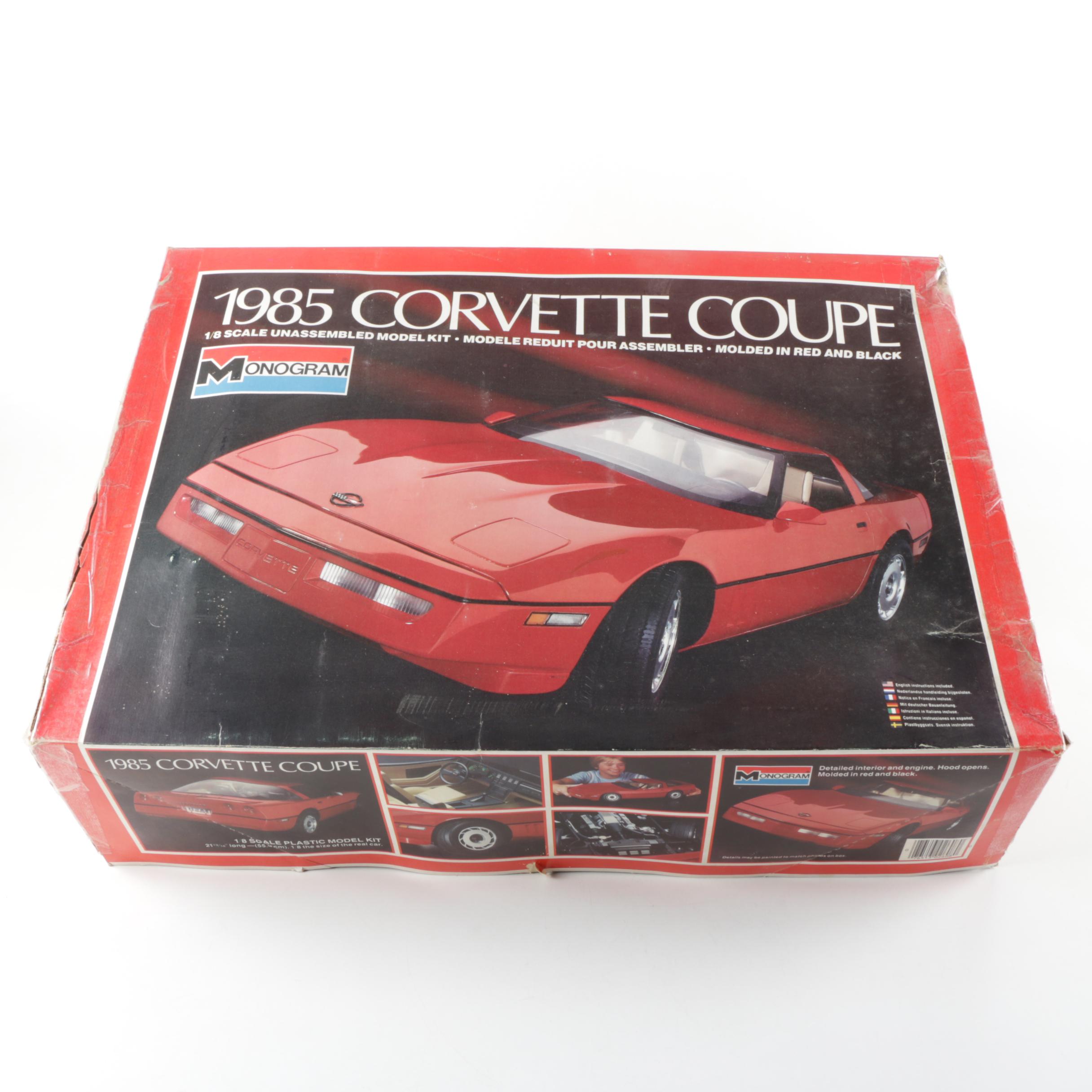 1985 Corvette Coupe 1:8 Scale Model Kit by Monogram
