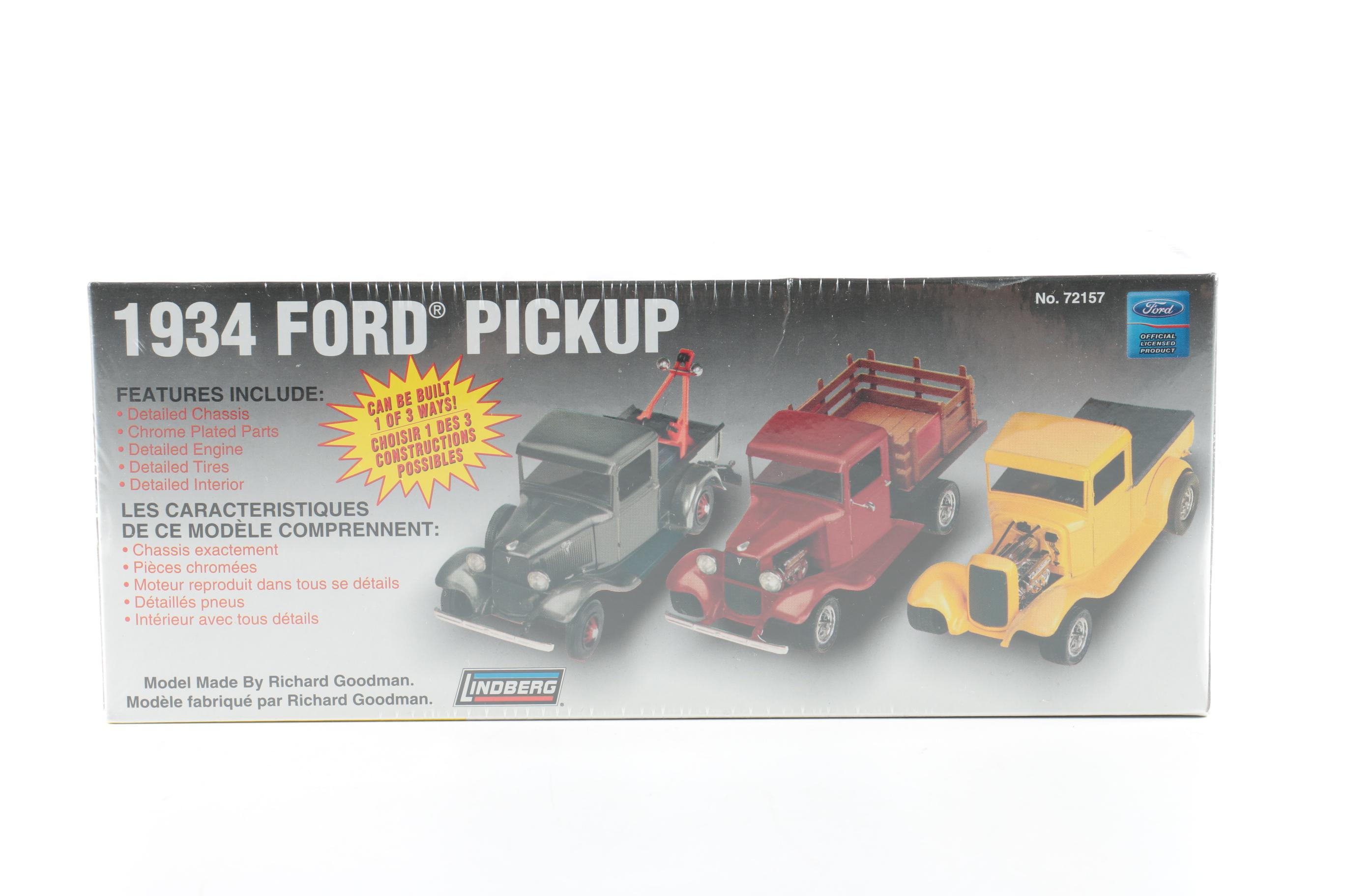 Vintage Model Truck Kits Featuring '34 Ford Pickup