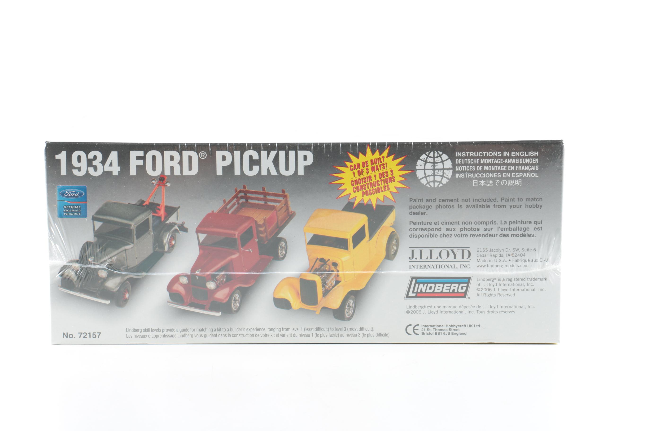 Vintage Model Truck Kits Featuring '34 Ford Pickup