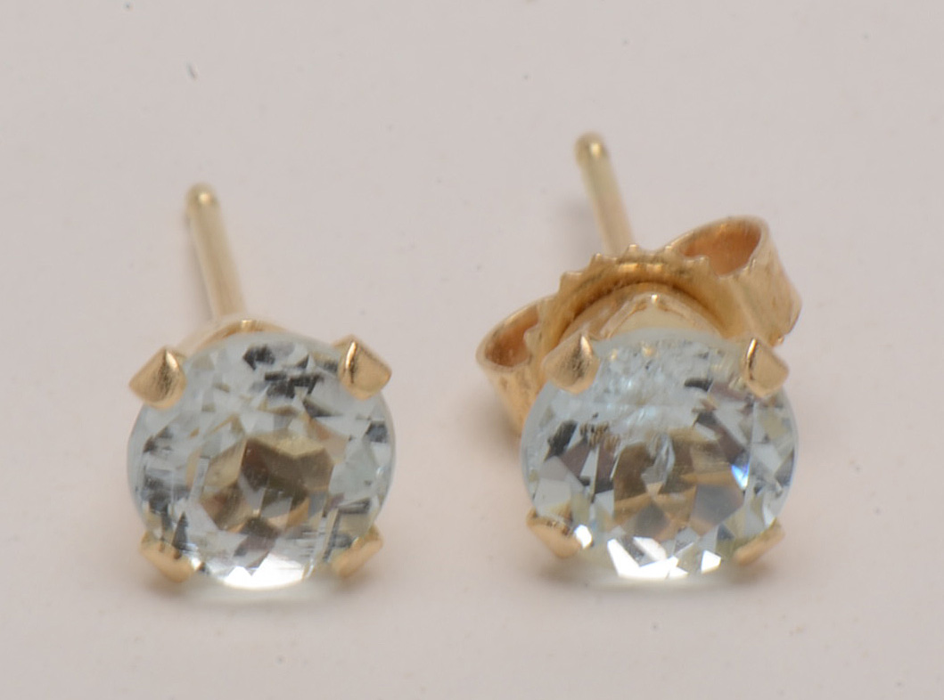 Five Pairs of Gold Earrings