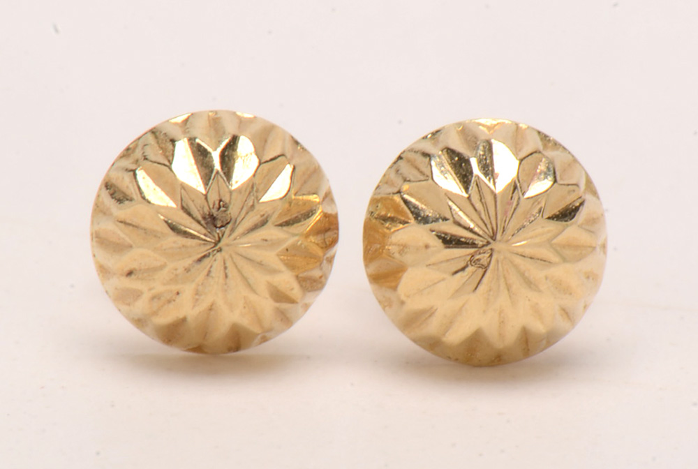 Five Pairs of Gold Earrings