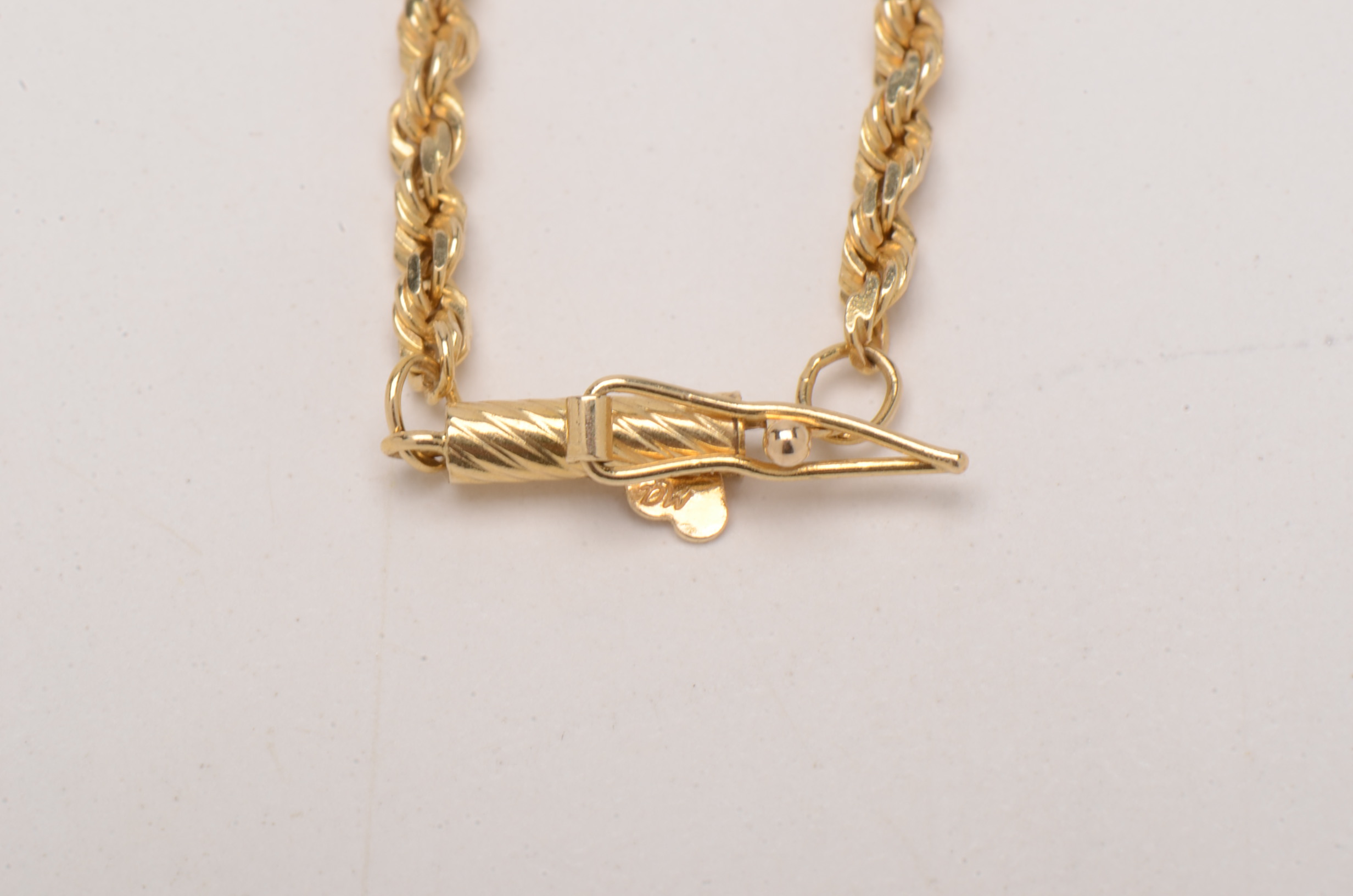 14K Yellow Gold Chain and Crucifix
