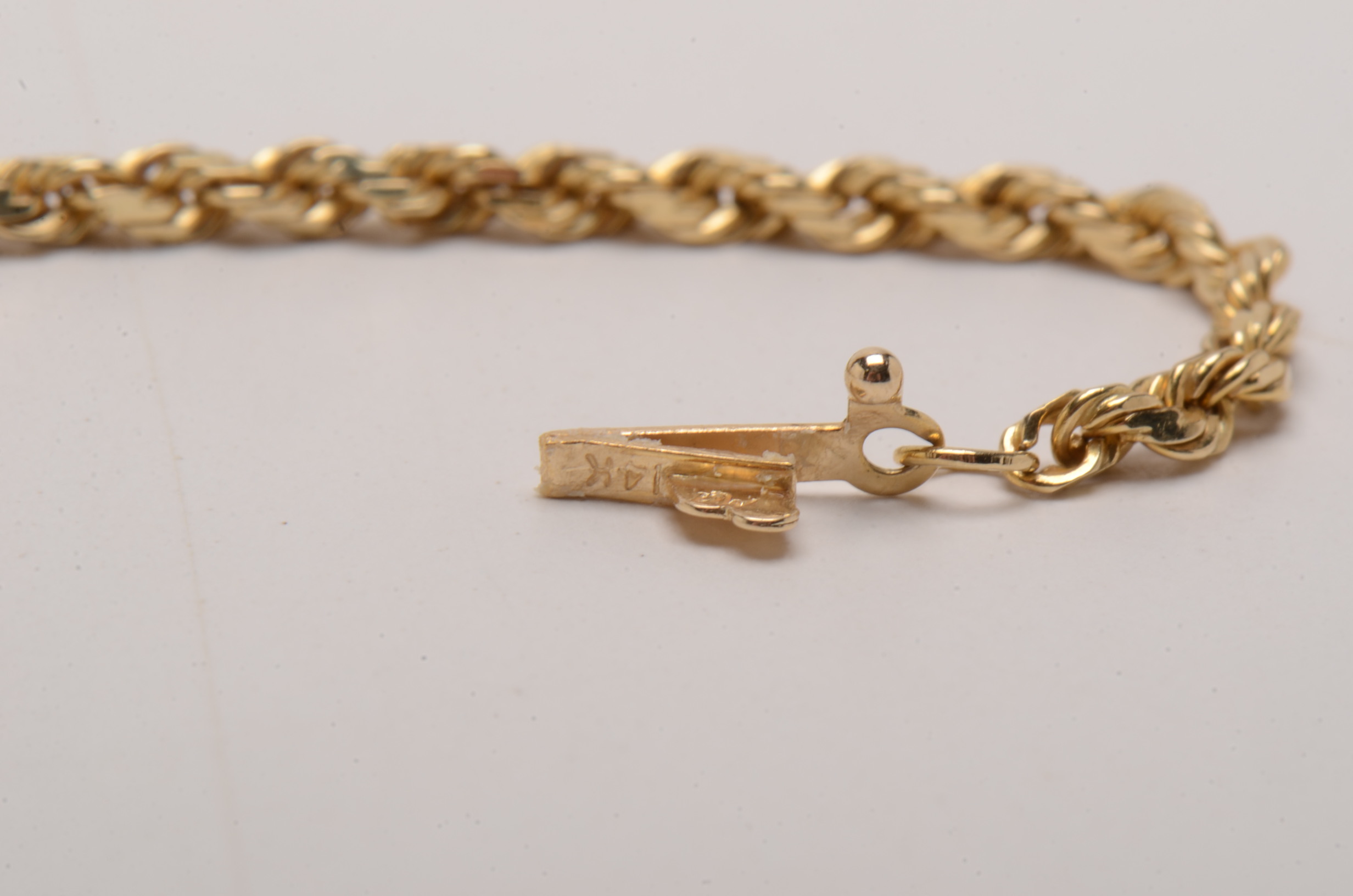14K Yellow Gold Chain and Crucifix