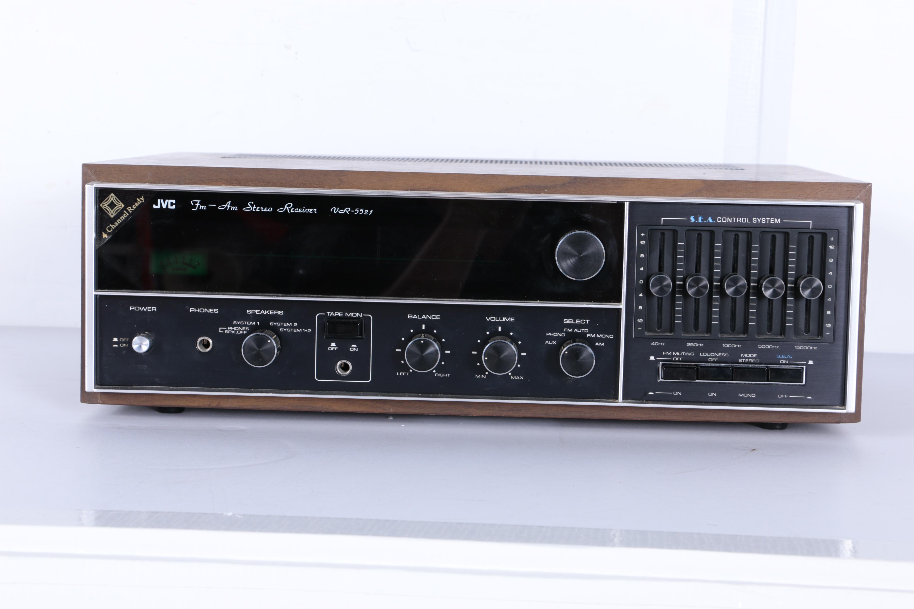 Vintage JVC Turntable and Stereo Receiver