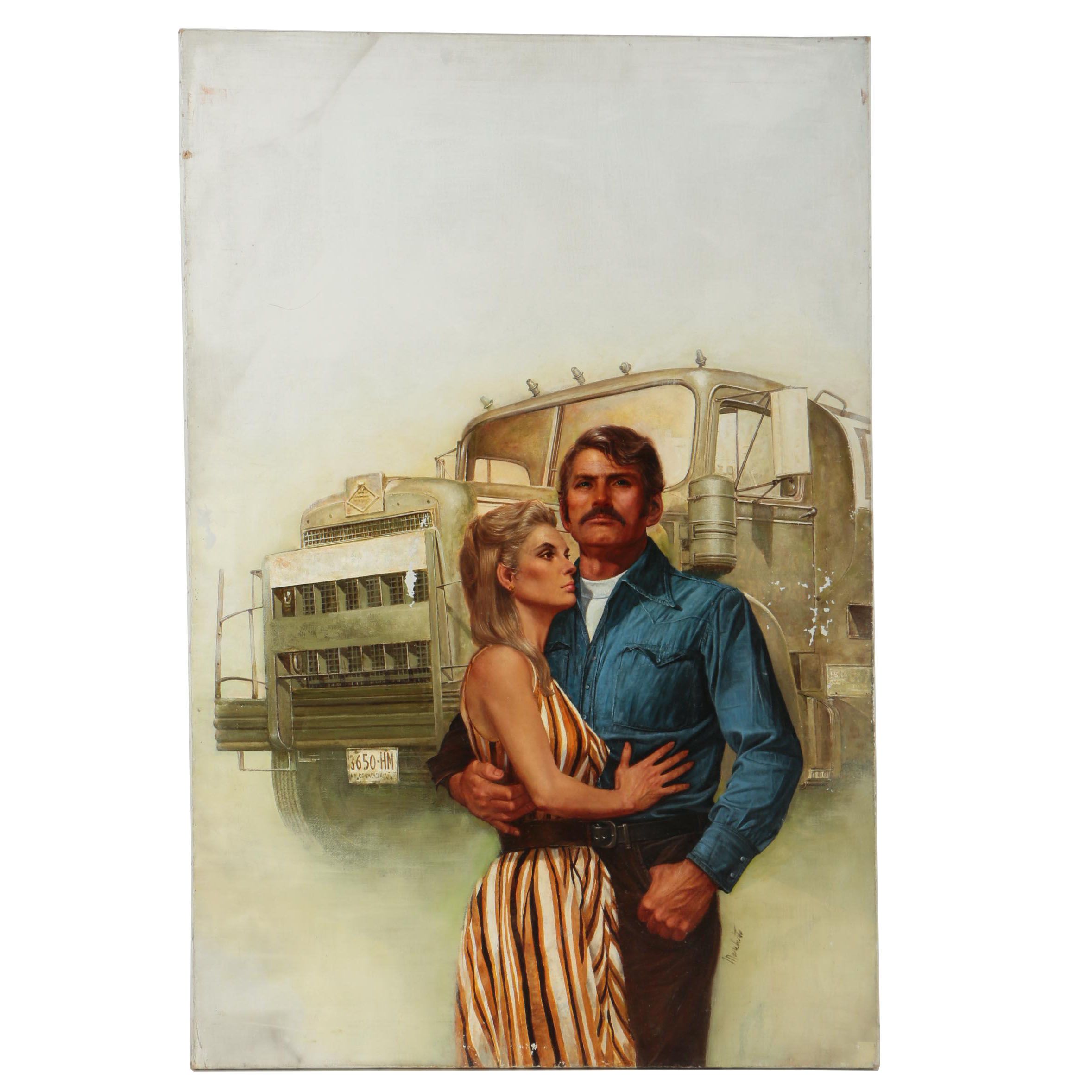 Lou Marchetti Oil Painting of a Couple