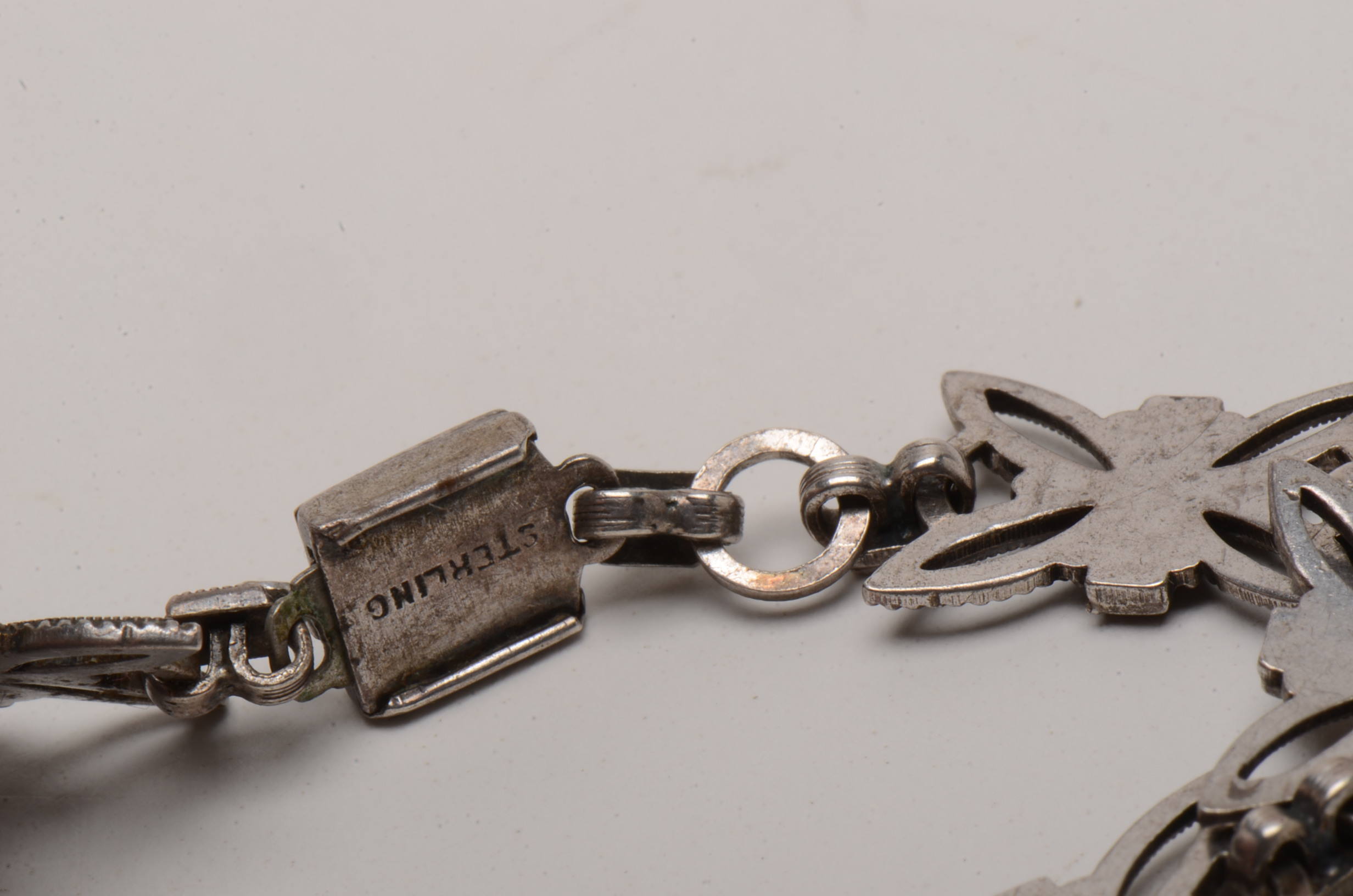Two Sterling Silver and Marcasite Bracelets