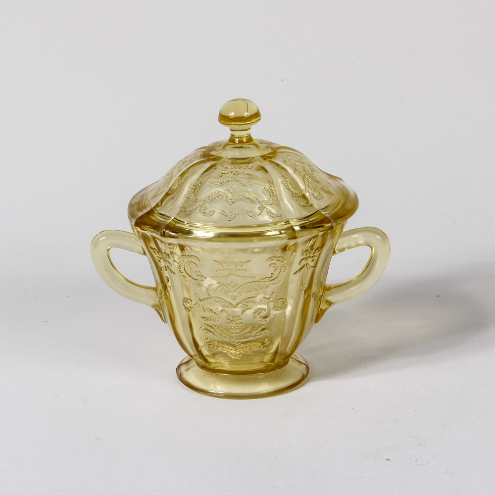 Assortment of Federal Glass "Madrid Amber" Tableware