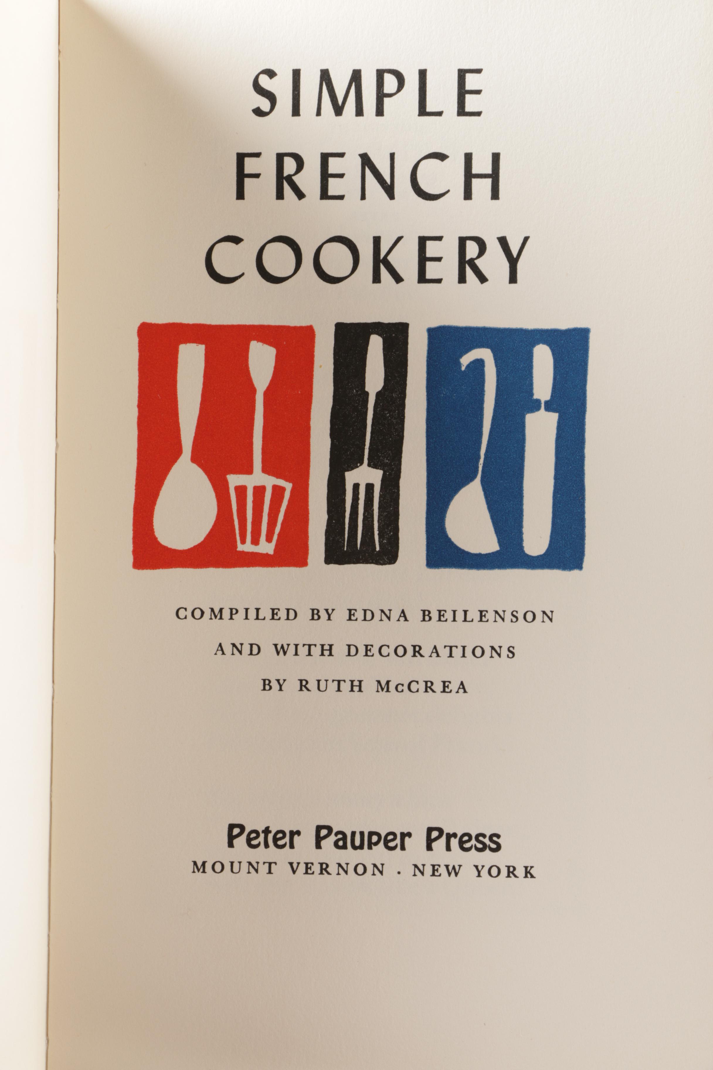 Mid-Century Cookbooks with Decorations by Ruth McCrea
