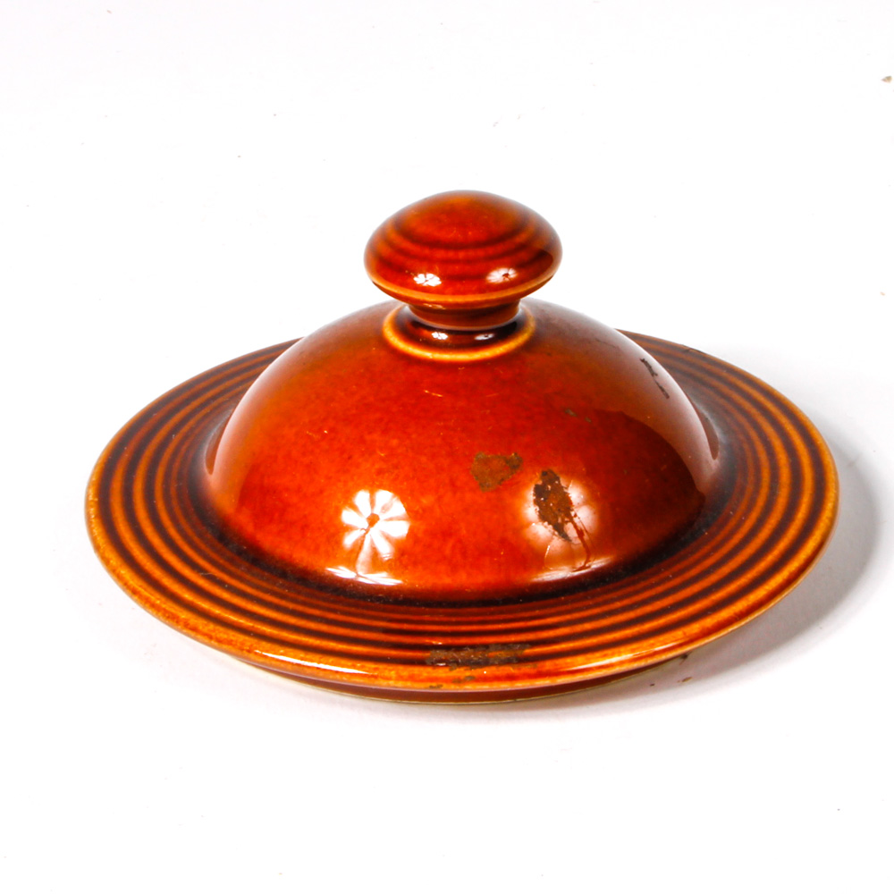 Group of Vintage Amber Gold-Colored Ceramic Tableware