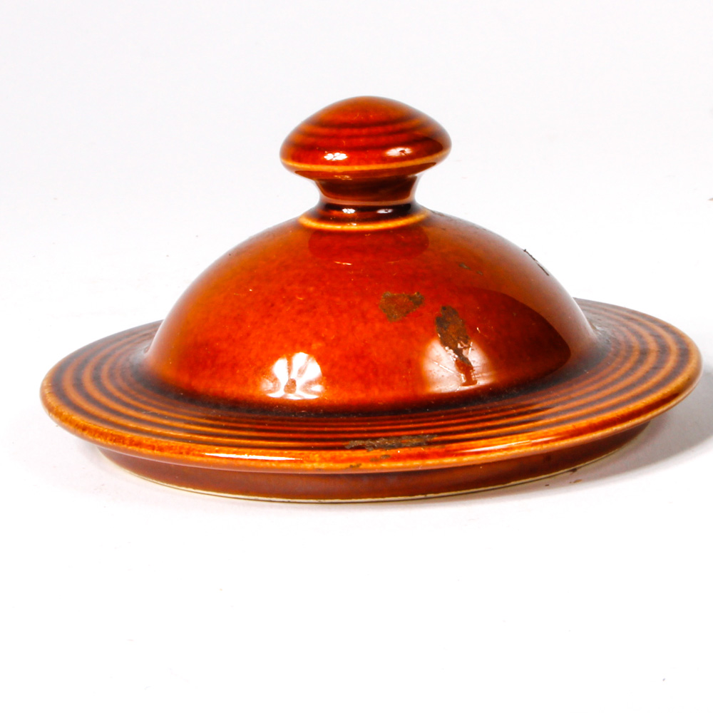 Group of Vintage Amber Gold-Colored Ceramic Tableware