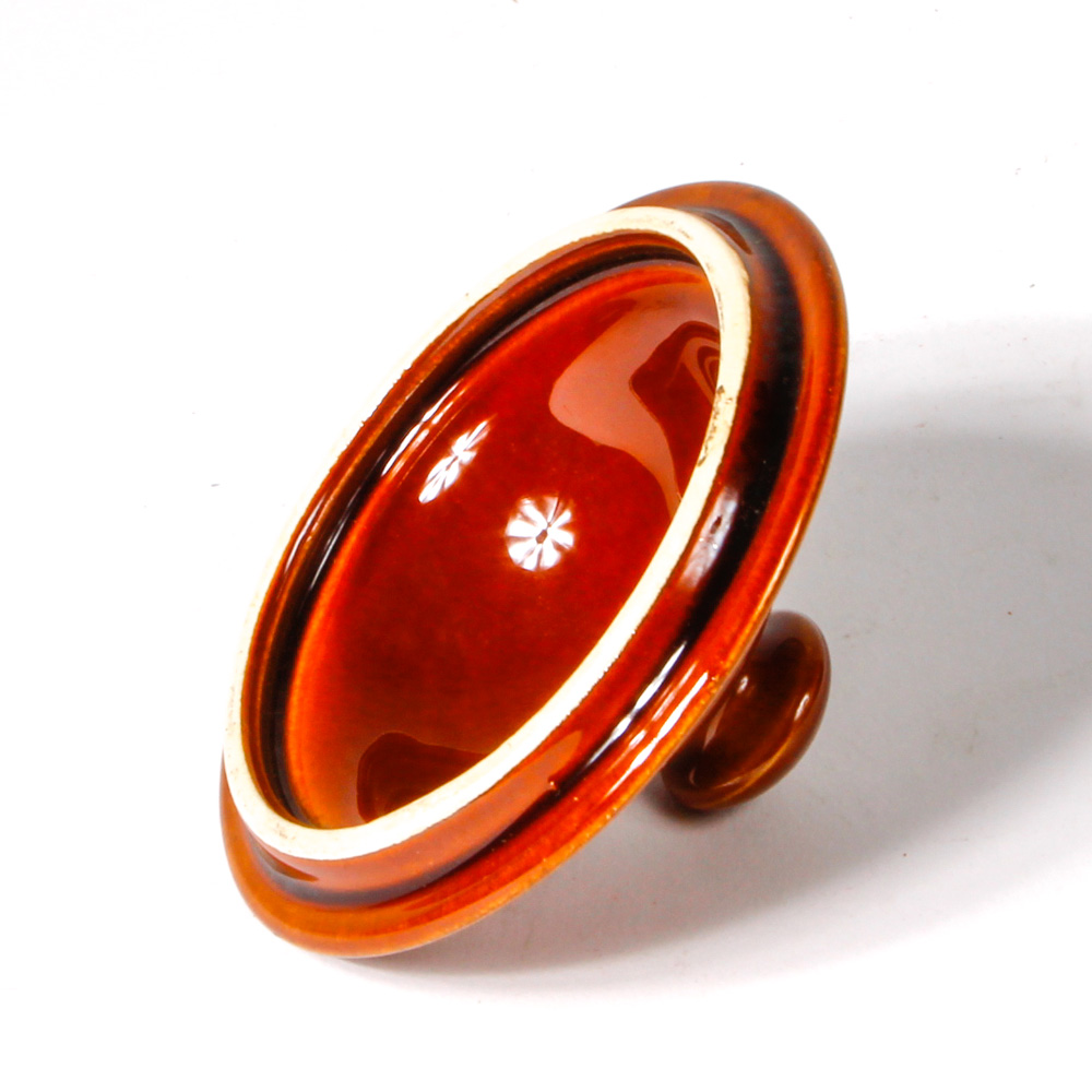 Group of Vintage Amber Gold-Colored Ceramic Tableware