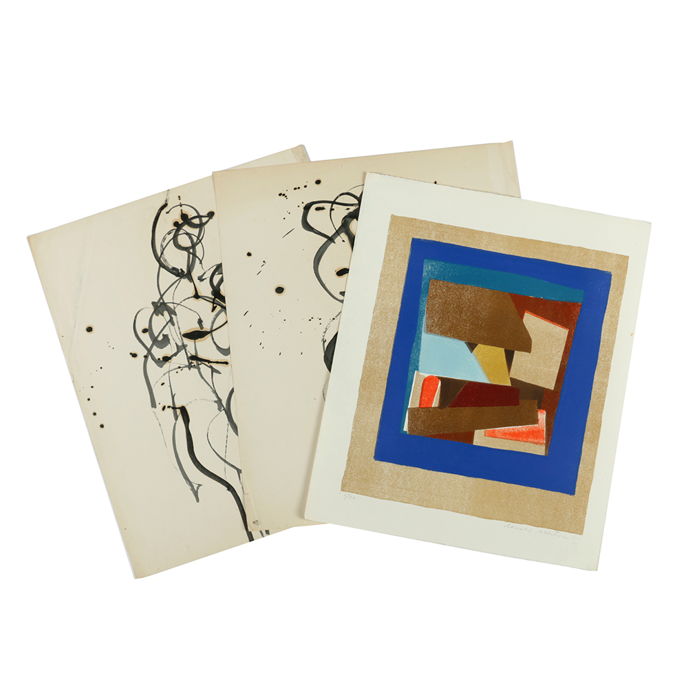Ronald Ahlström Various Works on Paper Including Limited Edition Lithograph