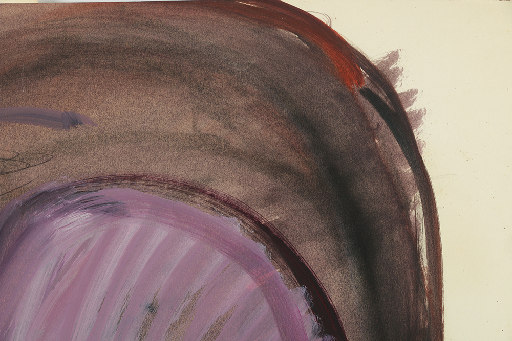 Ronald Ahlström Variety of Acrylic Paintings on Paper of Abstract Portraits