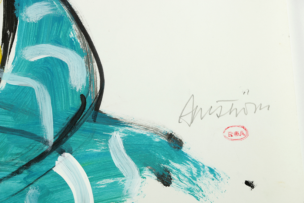 Assortment of Ronald Ahlström Abstract Figural Compositions on Paper