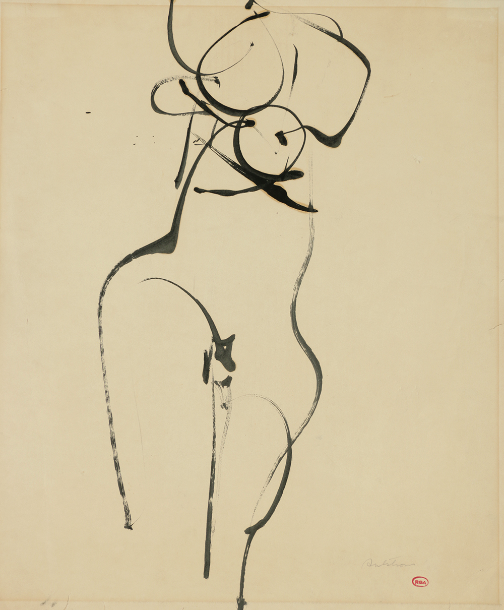 Assortment of Ronald Ahlström Abstract Figural Compositions on Paper