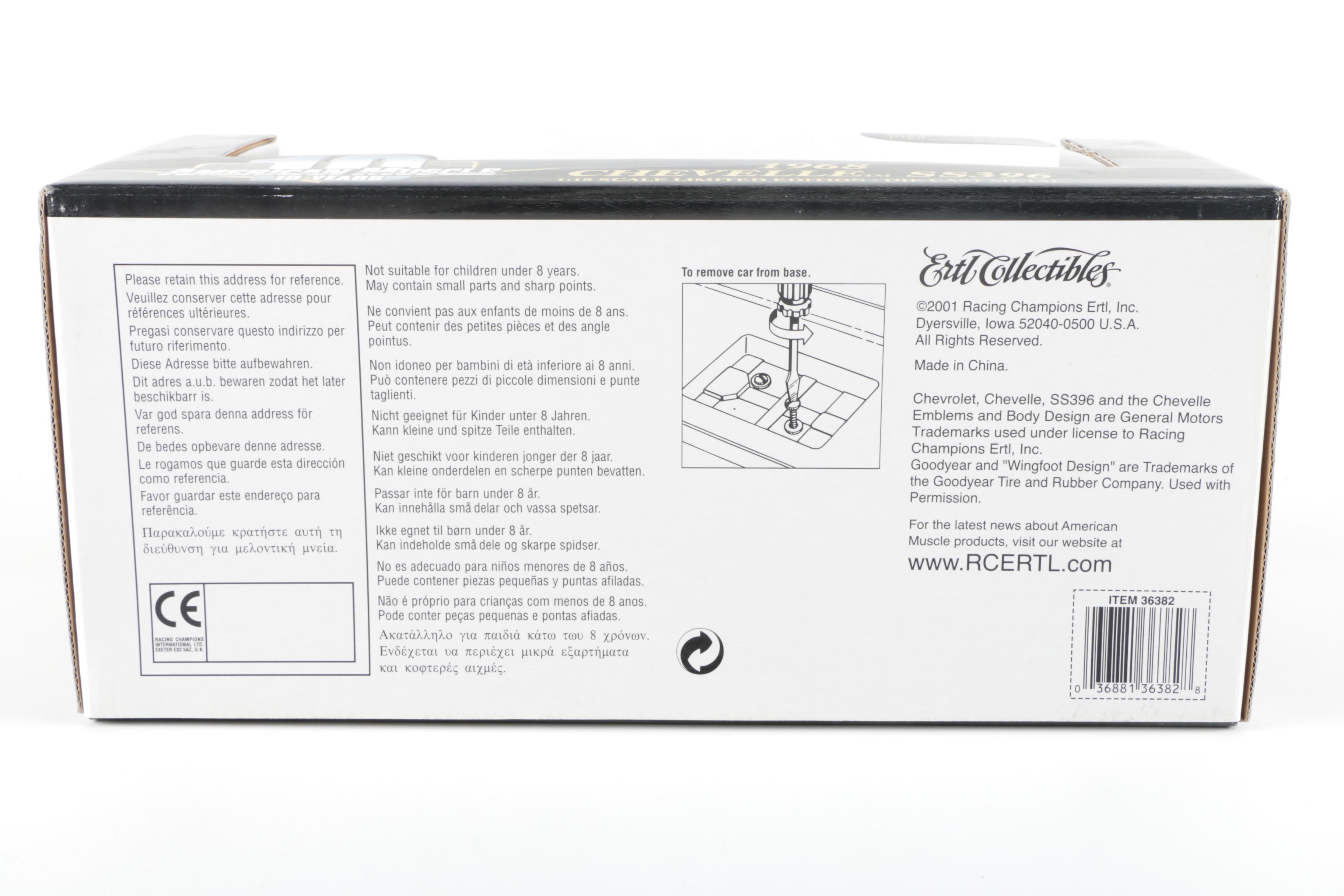 American Muscle 1968 Chevelle SS396 Die-Cast Cars