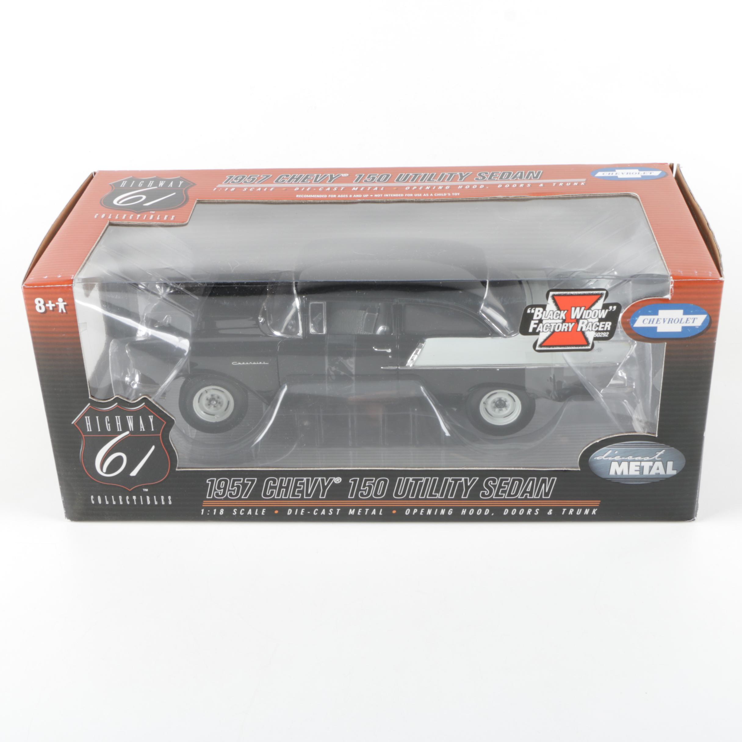Highway 61 1957 Chevy Utility Sedan Die Cast Car