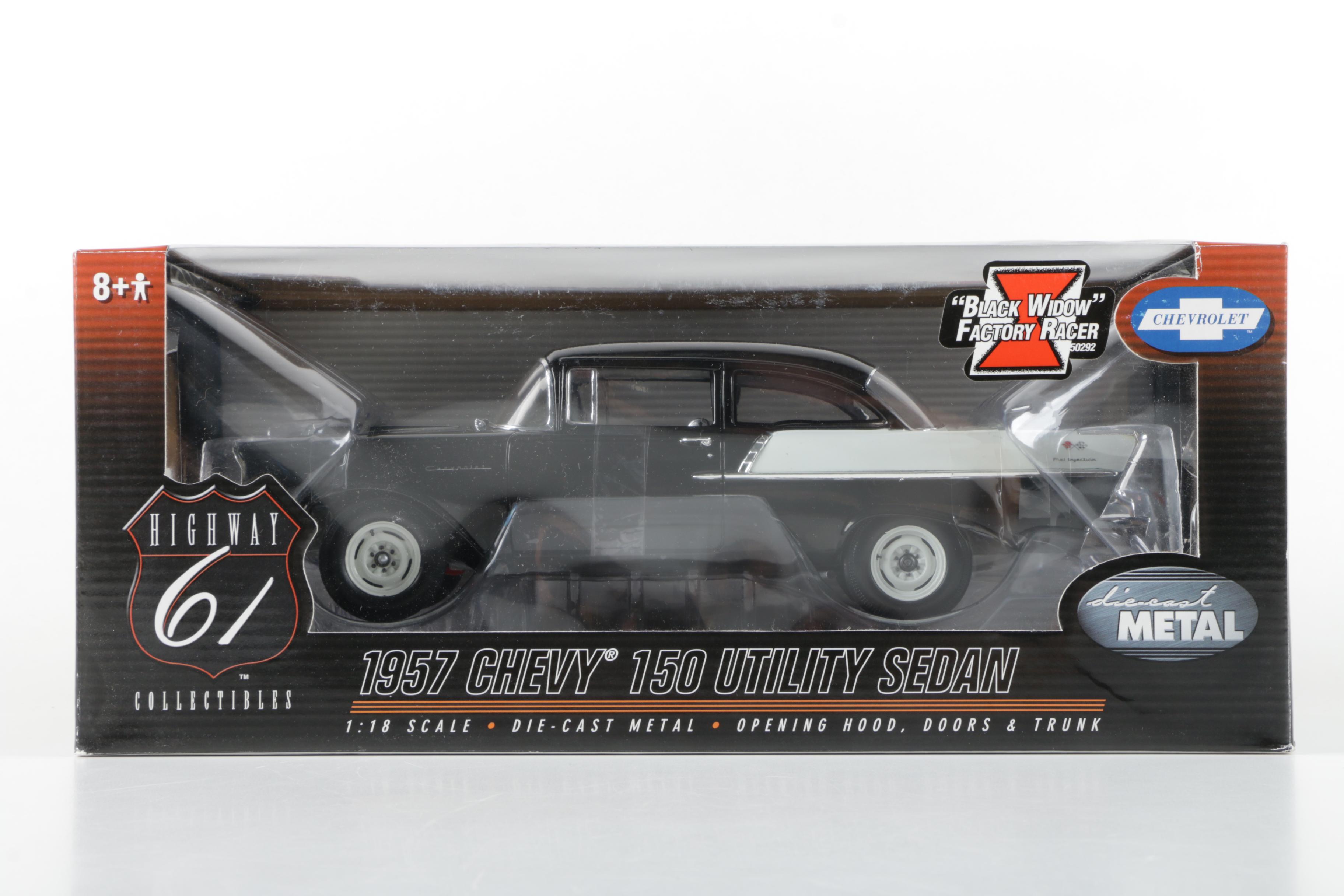 Highway 61 1957 Chevy Utility Sedan Die Cast Car