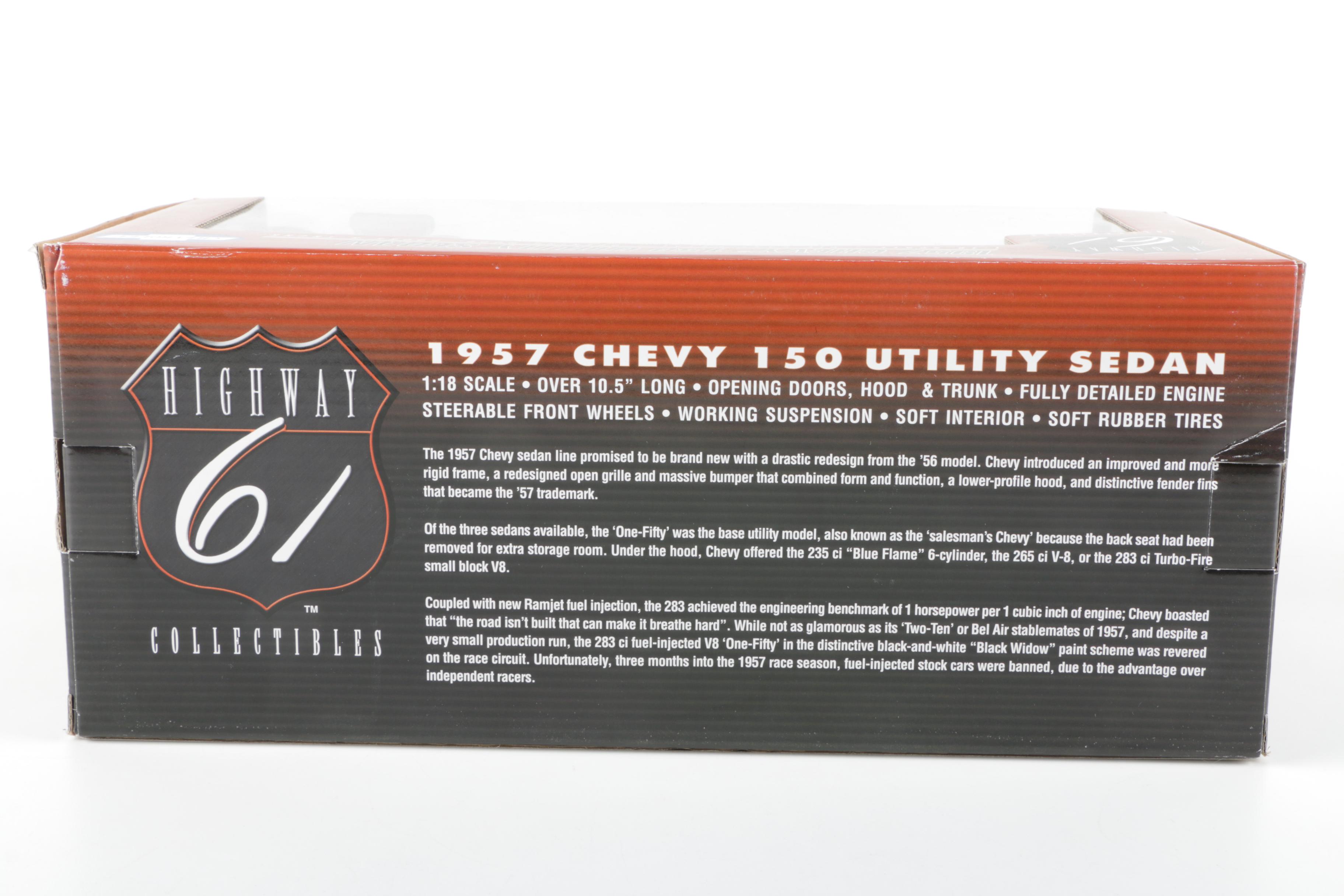 Highway 61 1957 Chevy Utility Sedan Die Cast Car