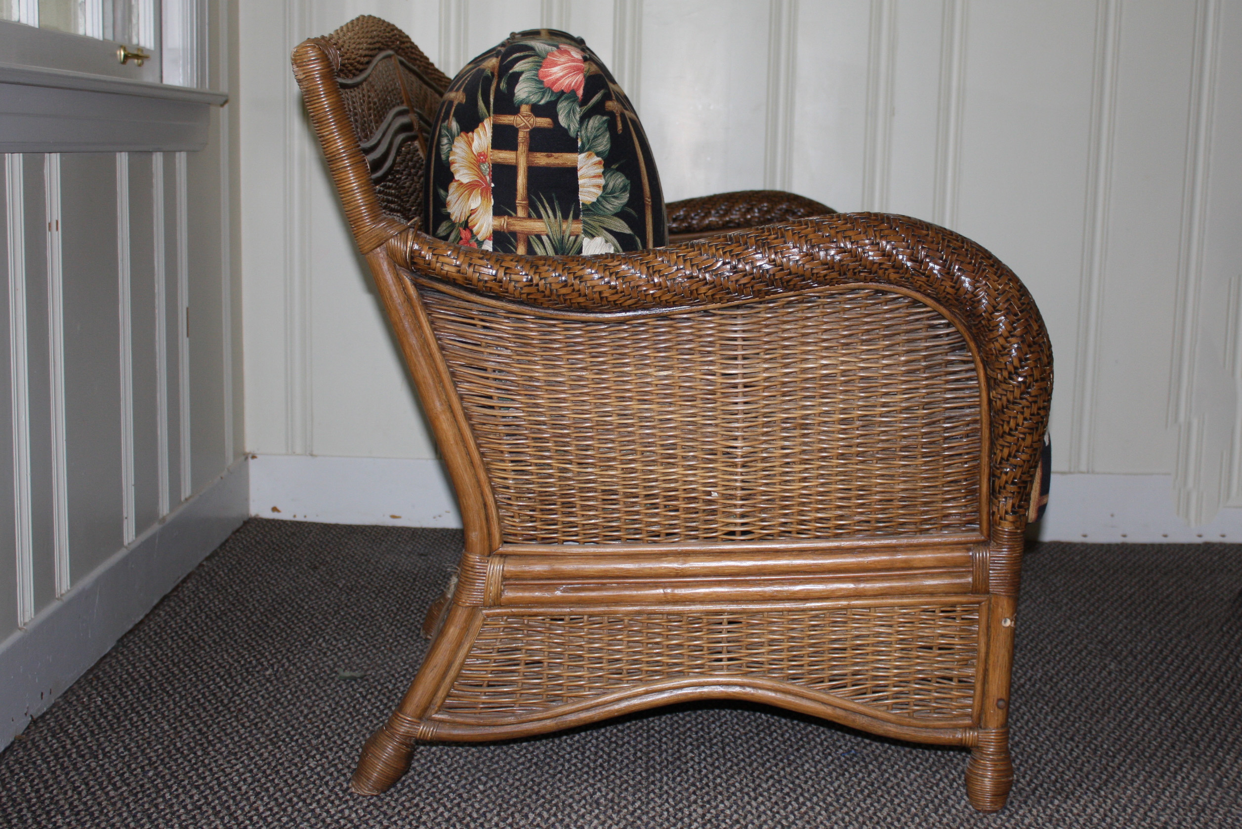 Vintage Wicker Loveseat