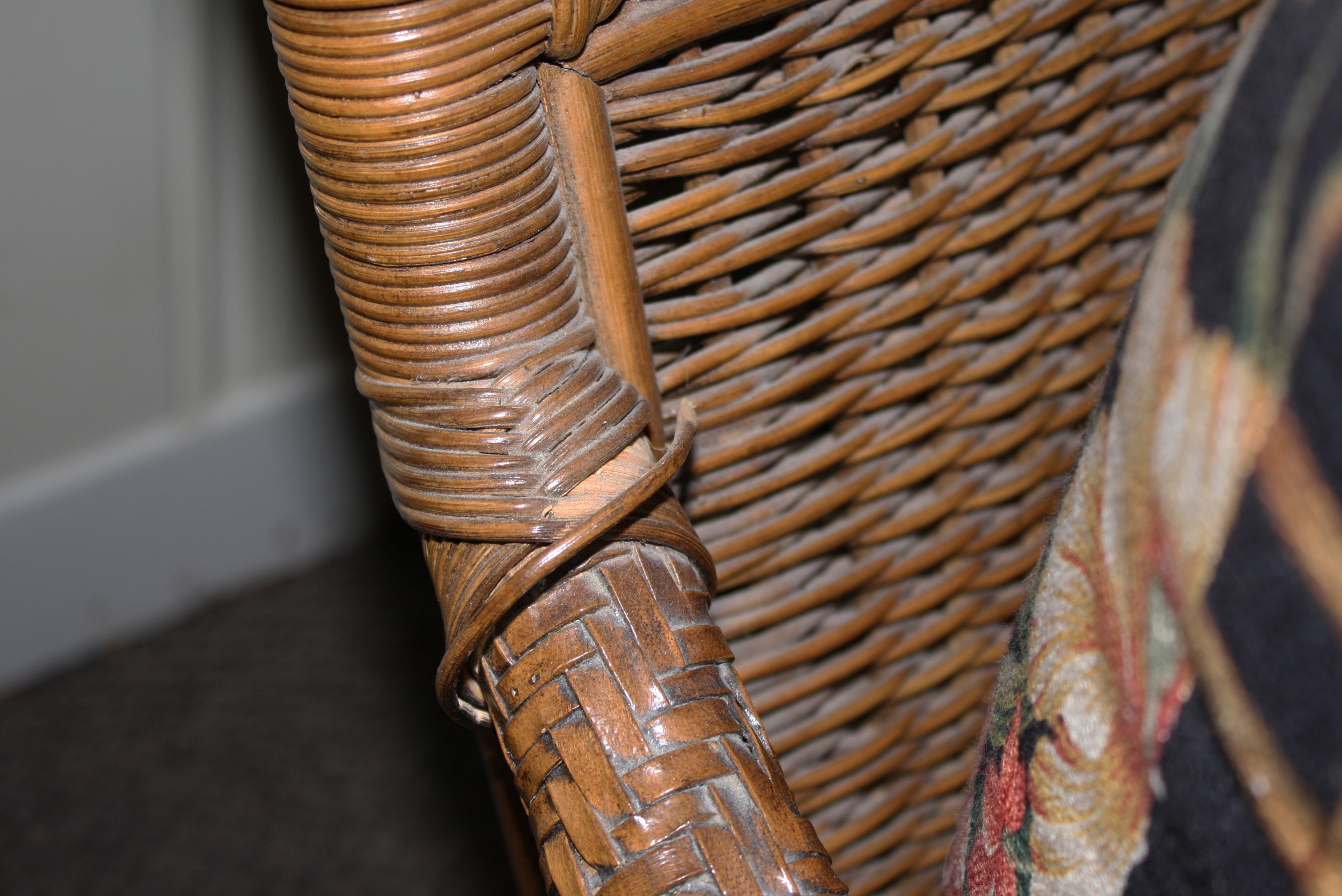 Vintage Wicker Loveseat