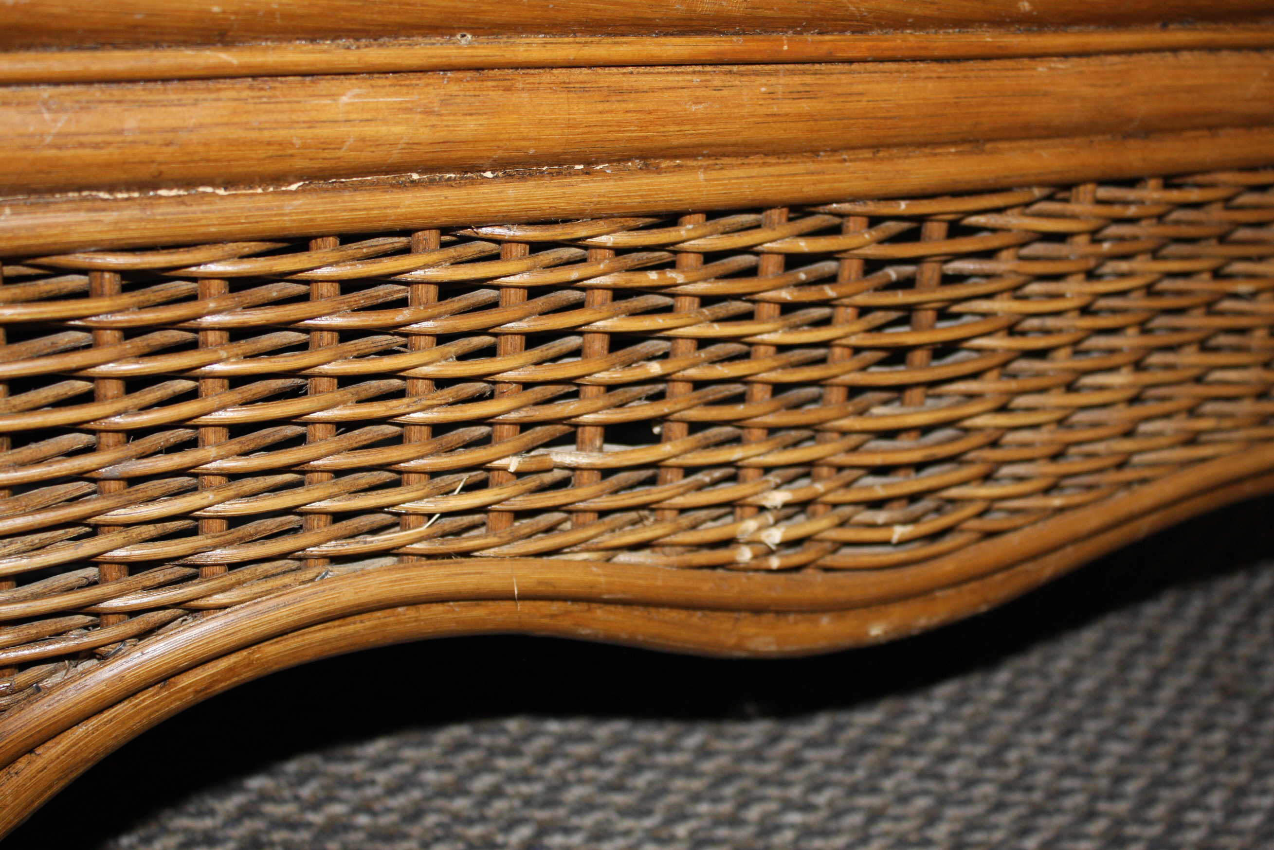 Vintage Wicker Loveseat