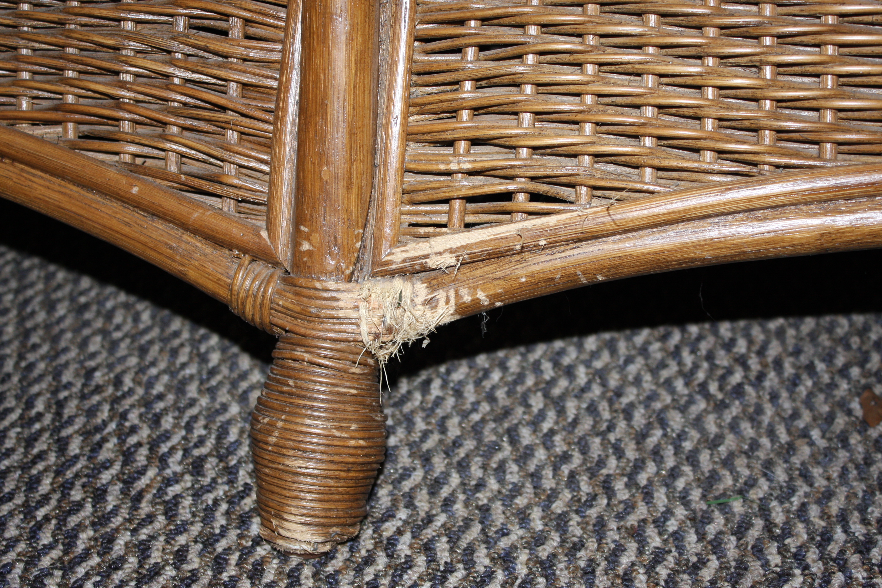 Vintage Wicker Loveseat