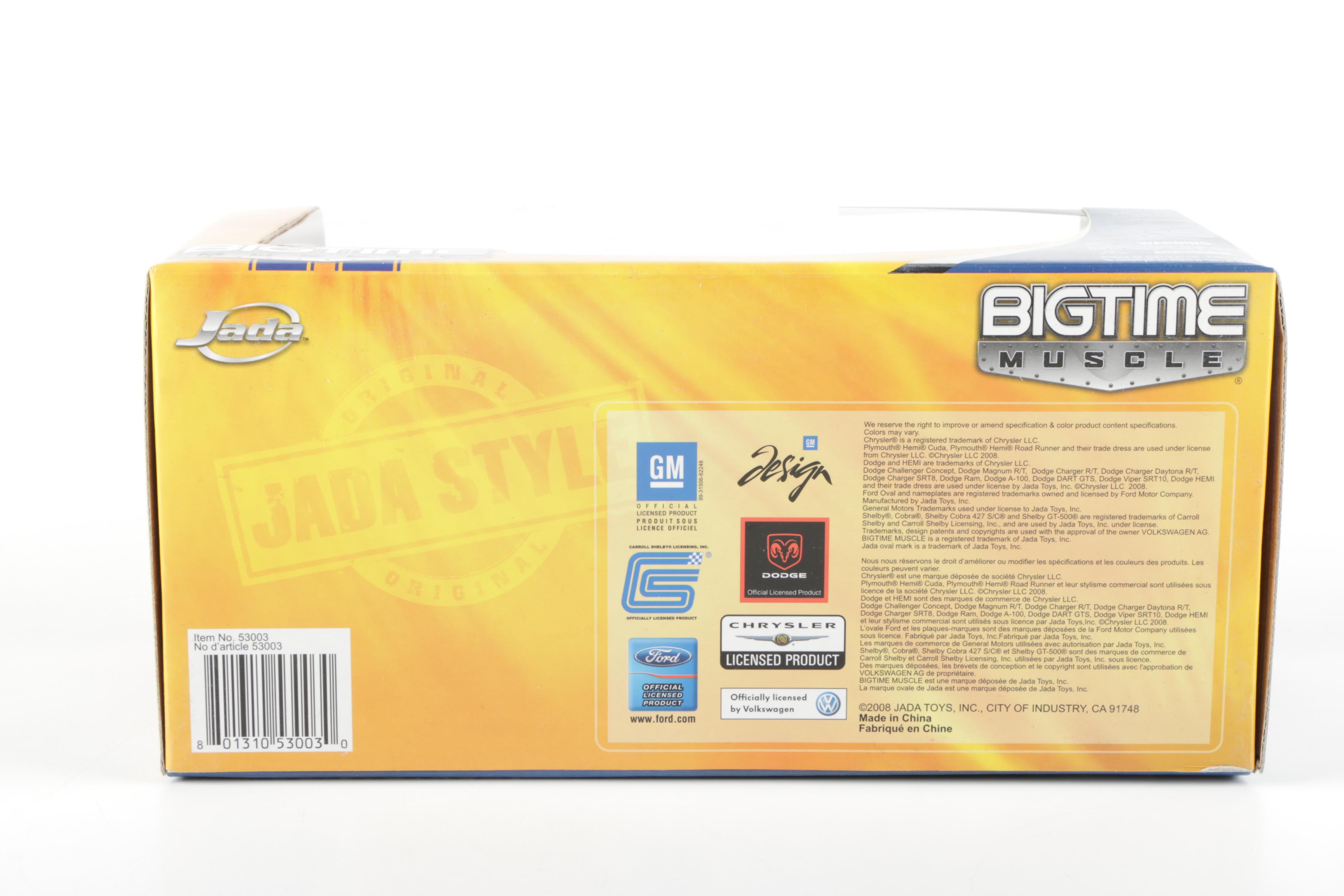 Adventure Wheels and Bigtime Muscle Die-Cast Muscle Cars