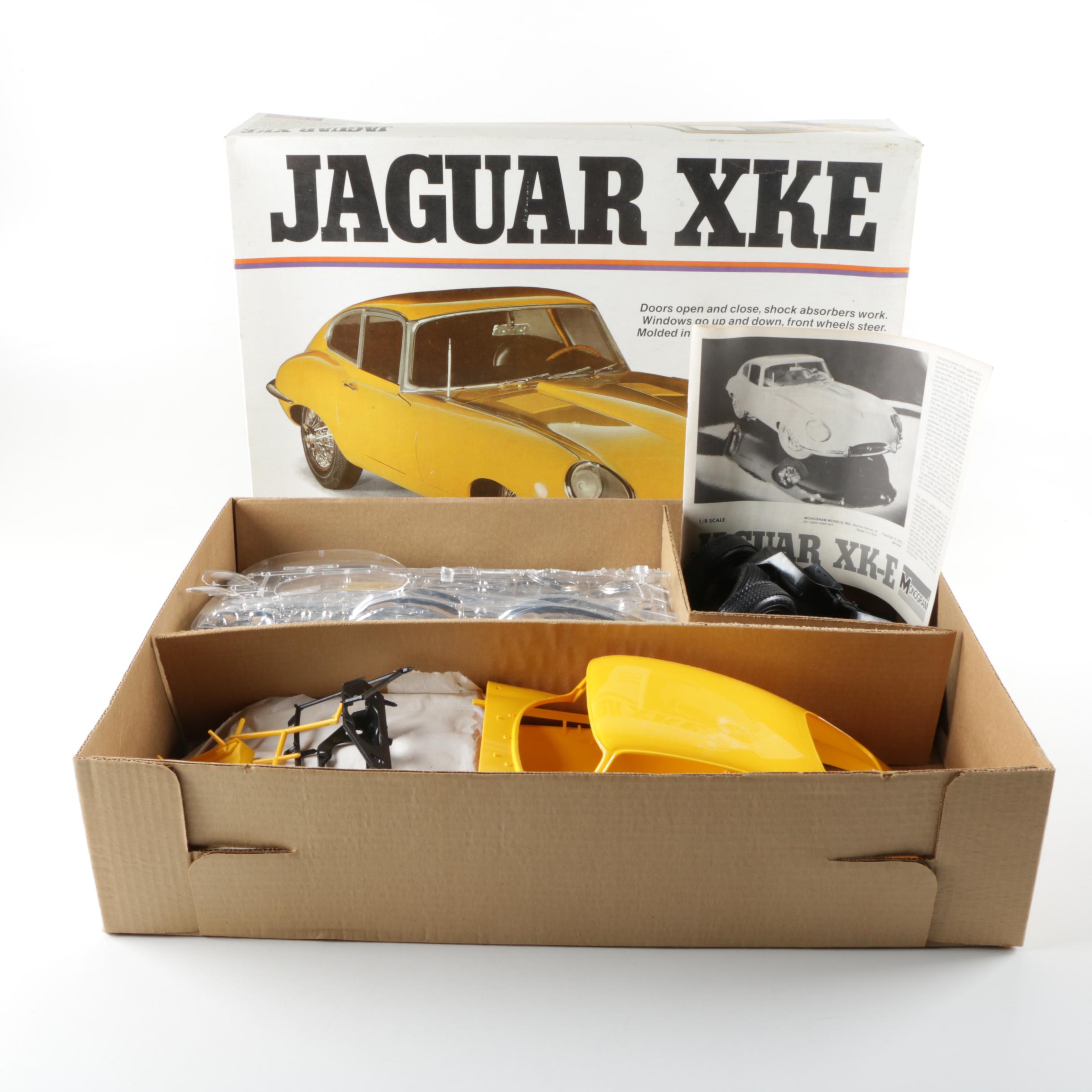 1976 Monogram Jaguar XK-E 1:8 Scale Model Kit