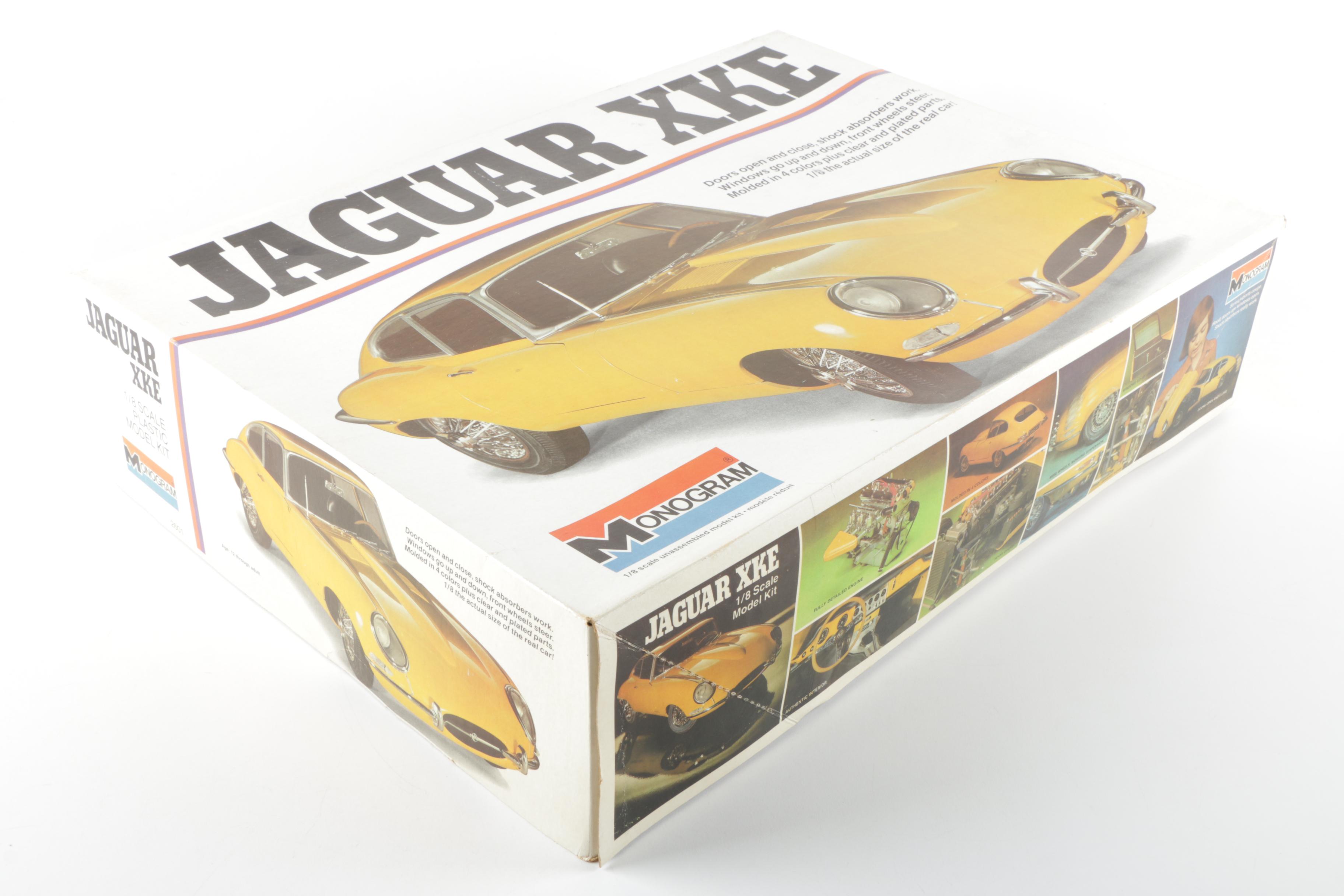 1976 Monogram Jaguar XK-E 1:8 Scale Model Kit
