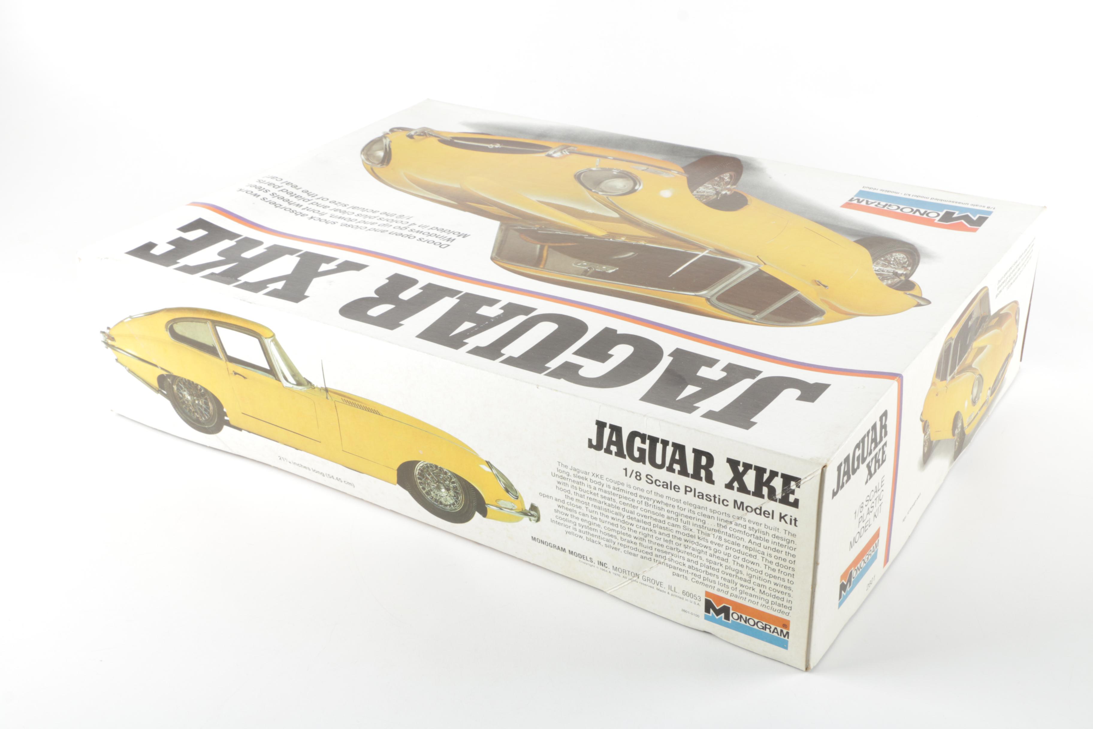 1976 Monogram Jaguar XK-E 1:8 Scale Model Kit