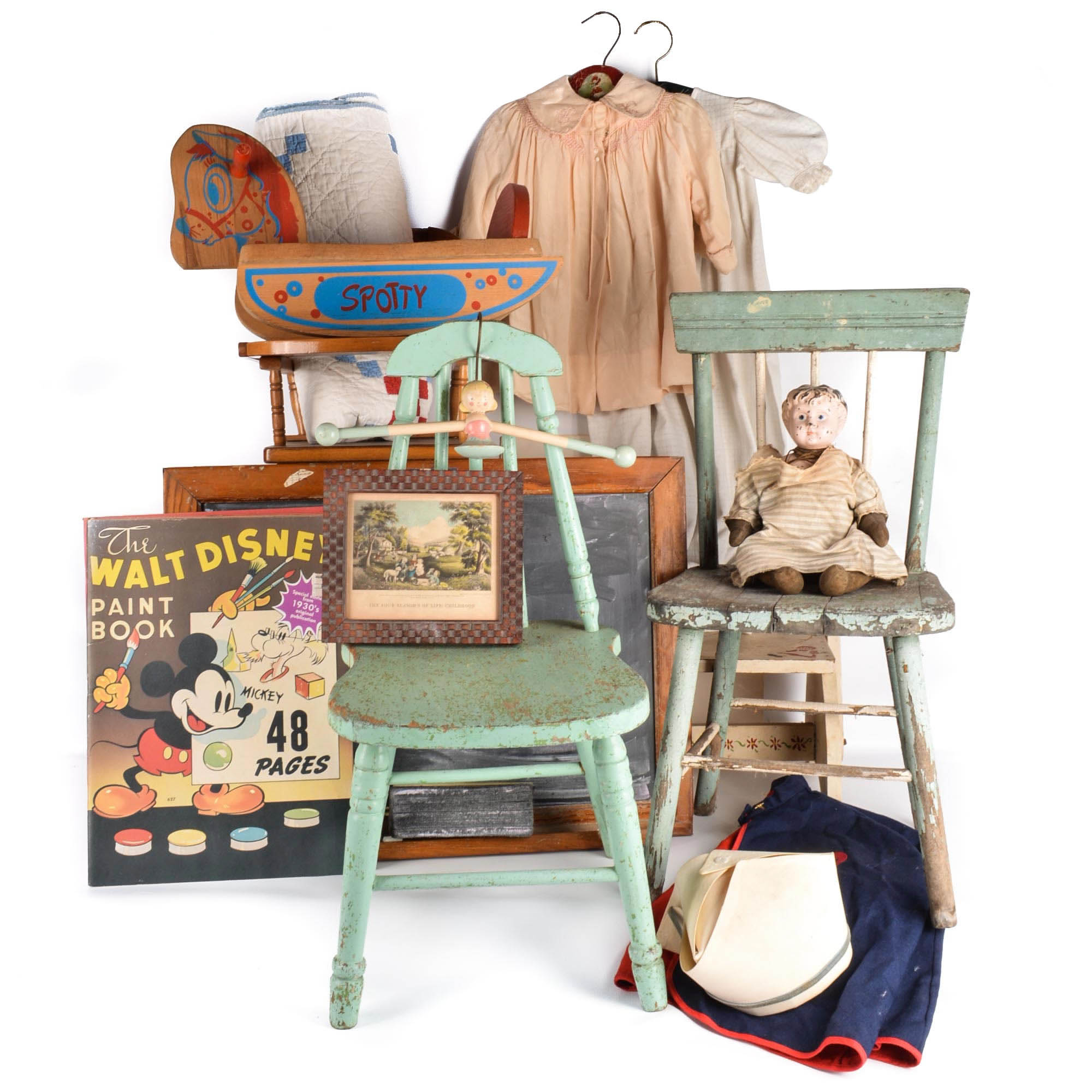 Children's Vintage and Antique Furniture, Clothing and Decor