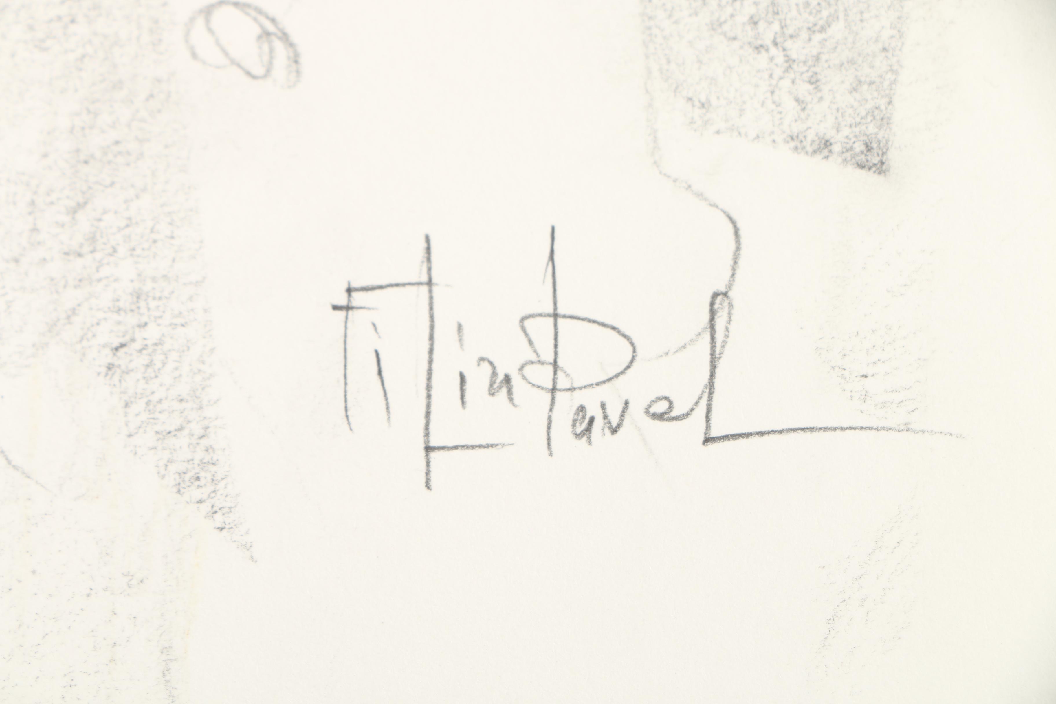 Pavel Filin Figural Drawings in Ink, Charcoal, and Graphite