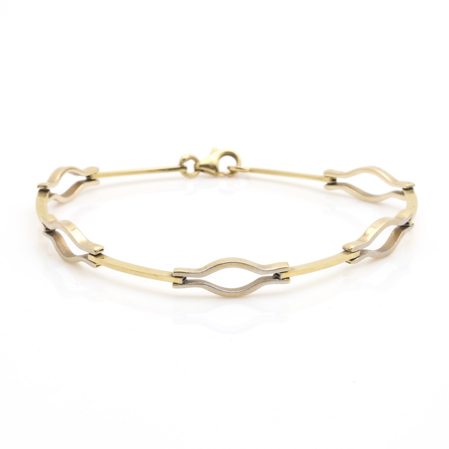 18K Yellow Gold Link Bracelet