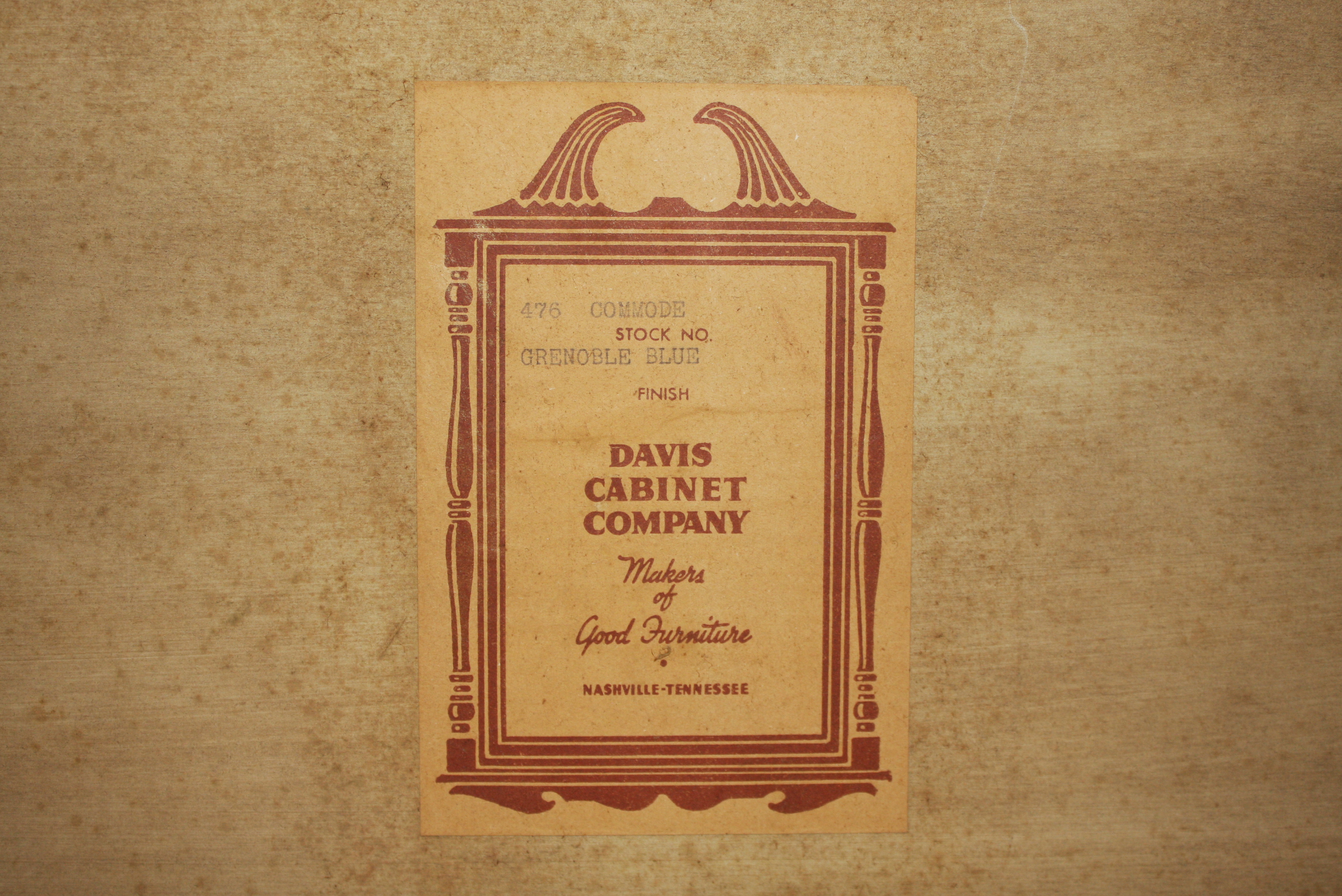 Vintage Davis Cabinet Co. French Provincial Dresser