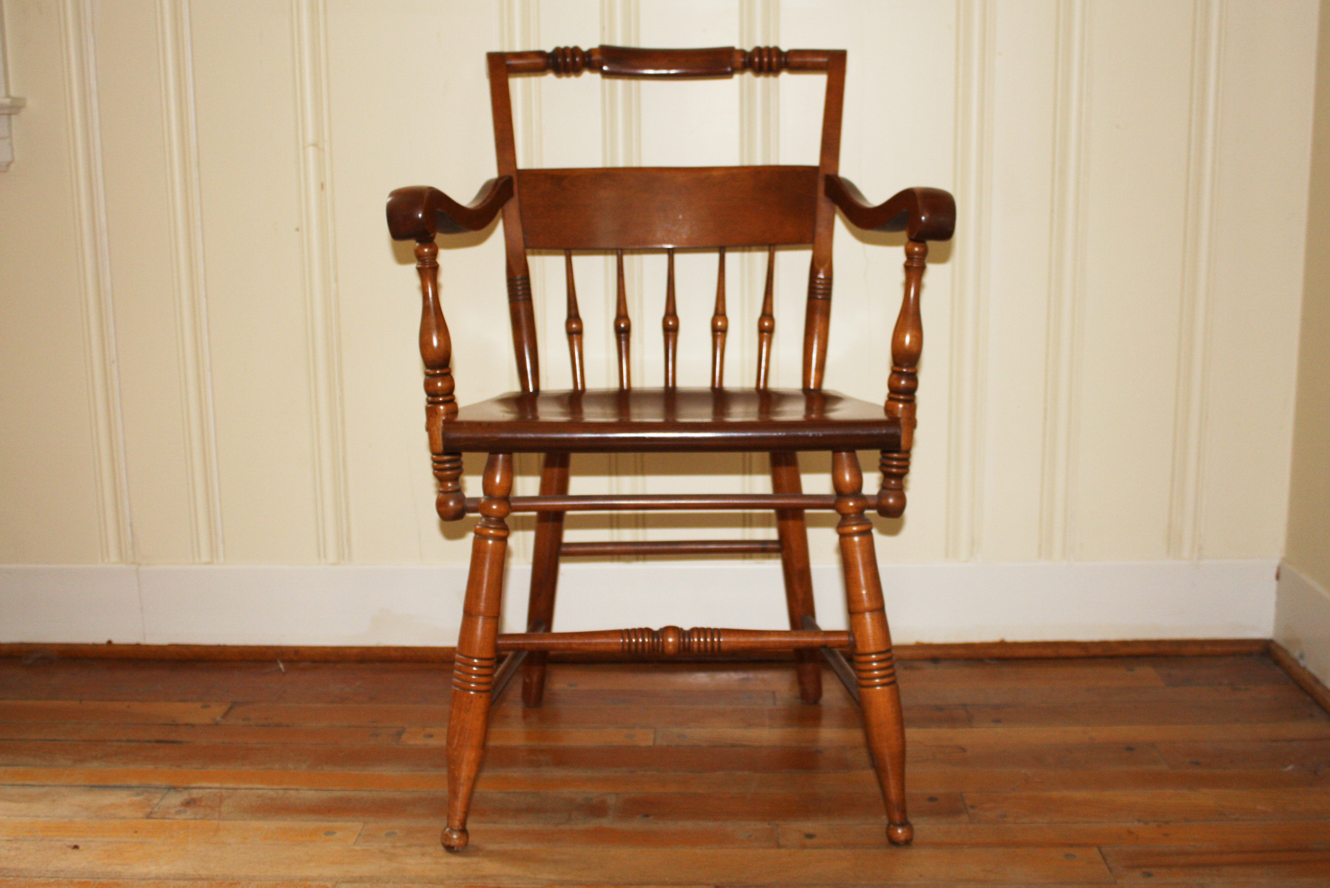 Vintage Butternut Arm Chair by S. Bent & Bros. Inc