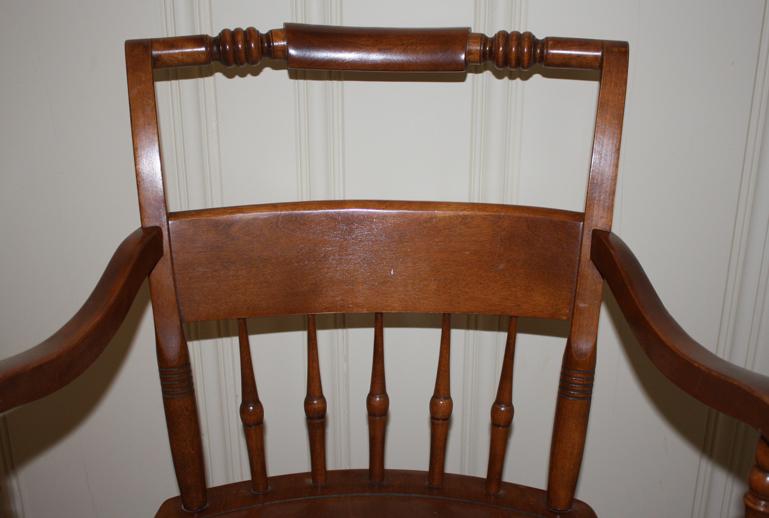 Vintage Butternut Arm Chair by S. Bent & Bros. Inc