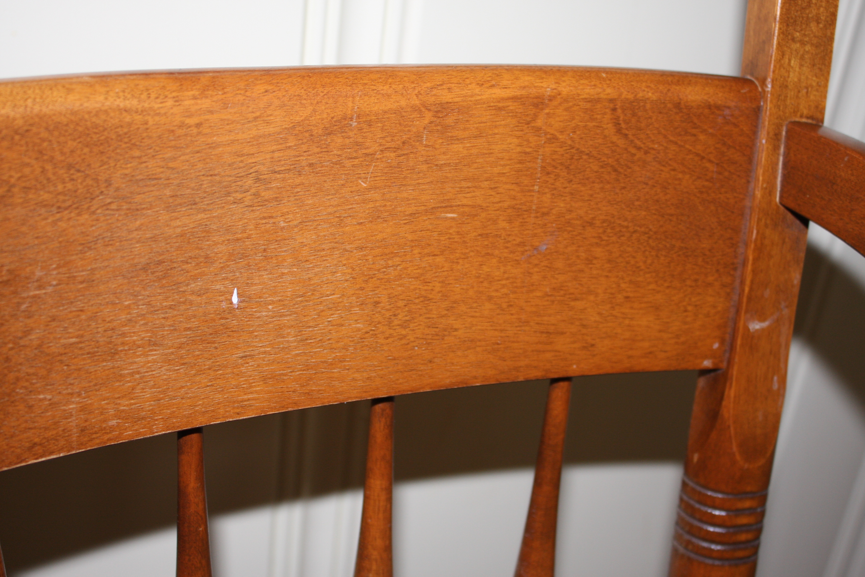 Vintage Butternut Arm Chair by S. Bent & Bros. Inc