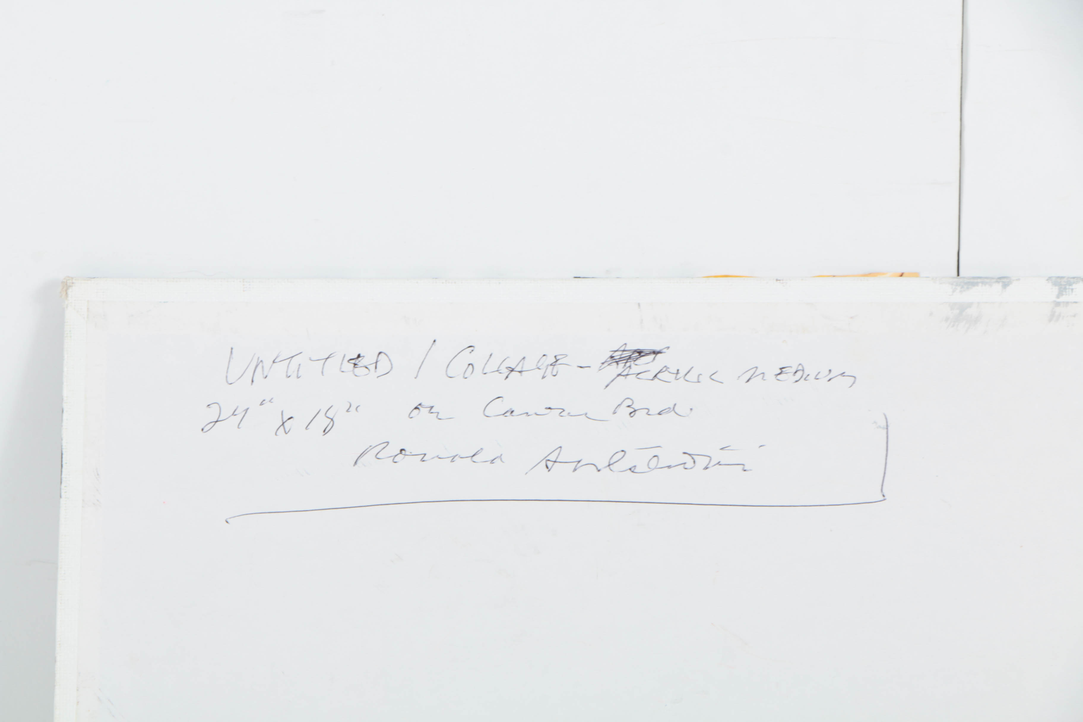 Assortment of Ronald Ahlström Mix Media Collage on Board