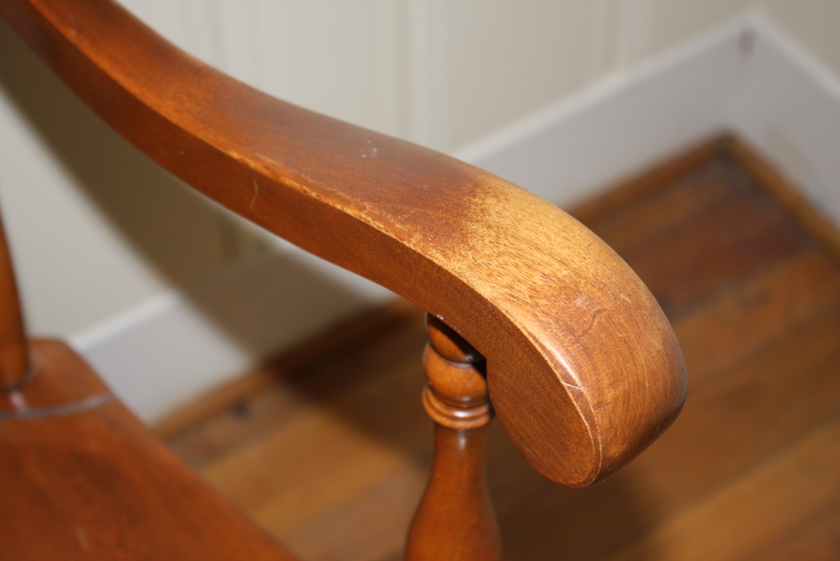 Vintage Butternut Arm Chair by S. Bent & Bros. Inc