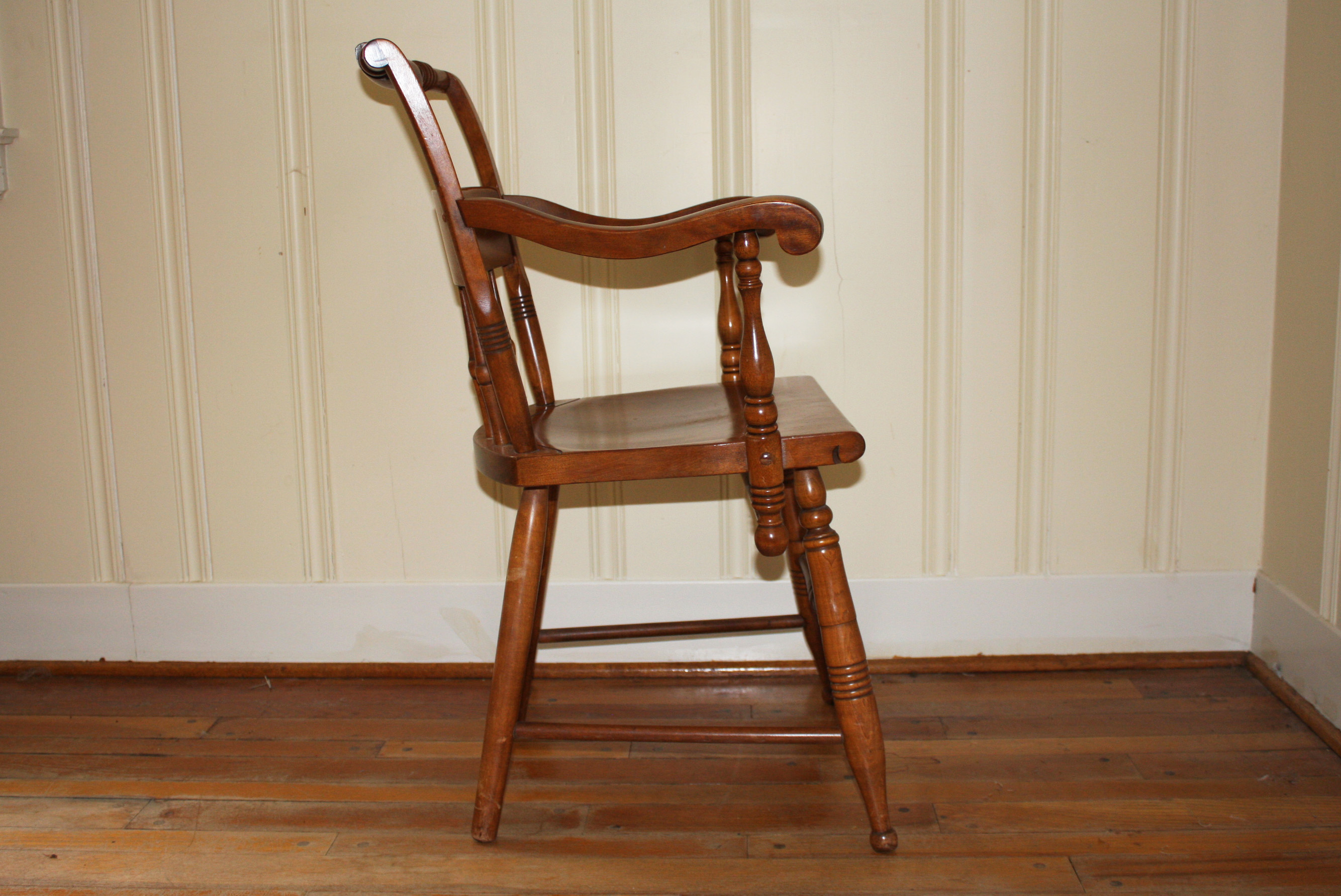 Vintage Butternut Arm Chair by S. Bent & Bros. Inc