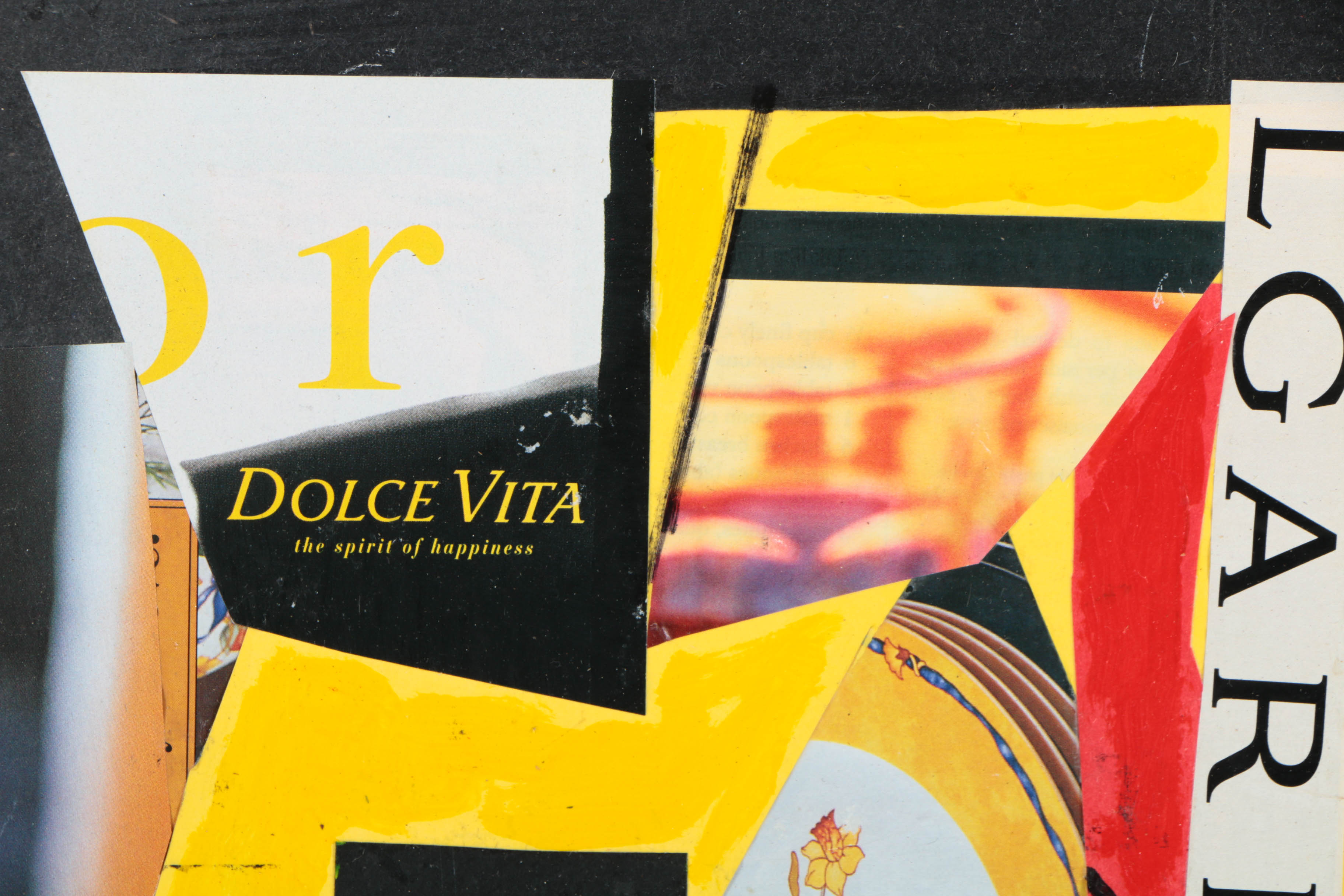 Assortment of Ronald Ahlström Mix Media Collage on Board