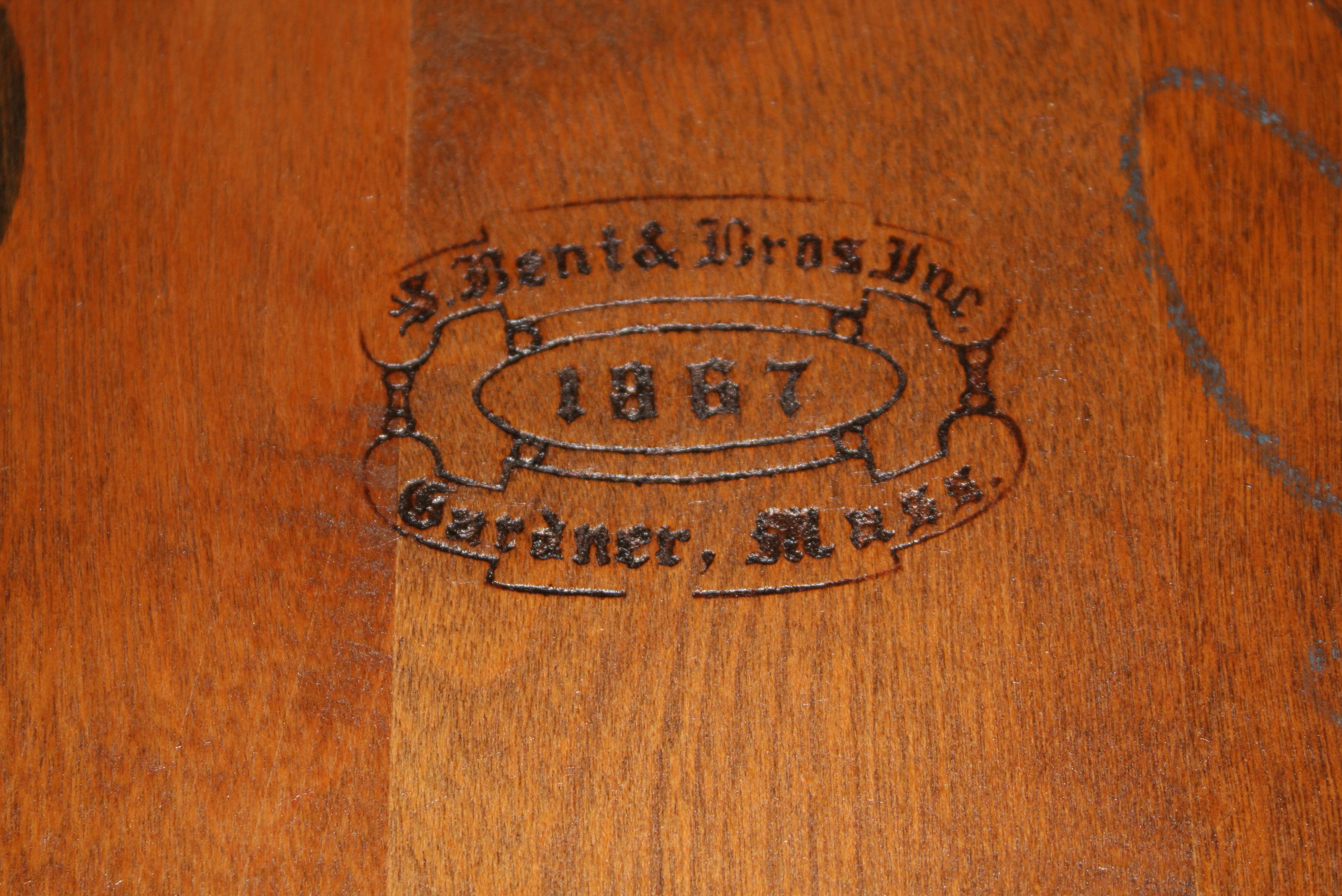 Vintage Butternut Arm Chair by S. Bent & Bros. Inc