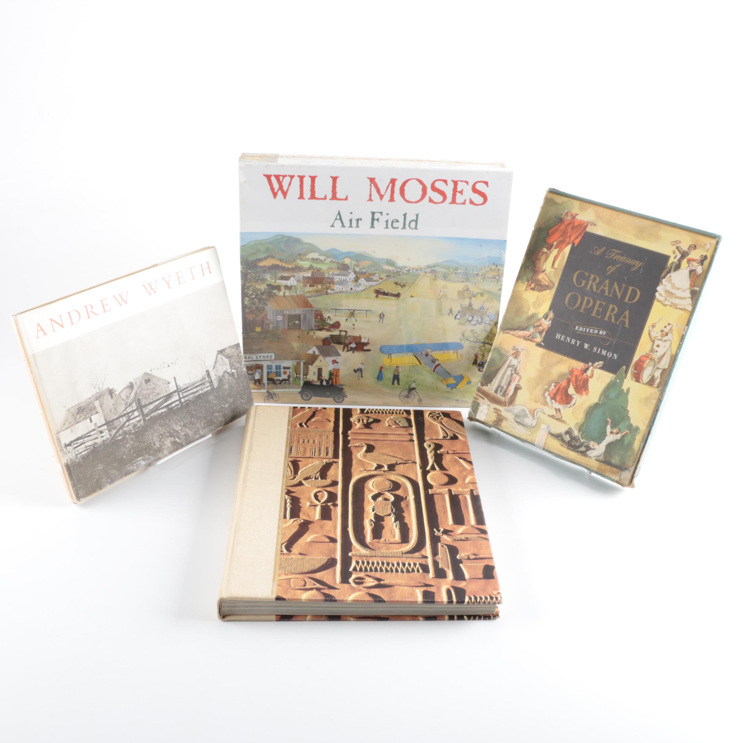 Vintage Art Books and Art-Themed Puzzle