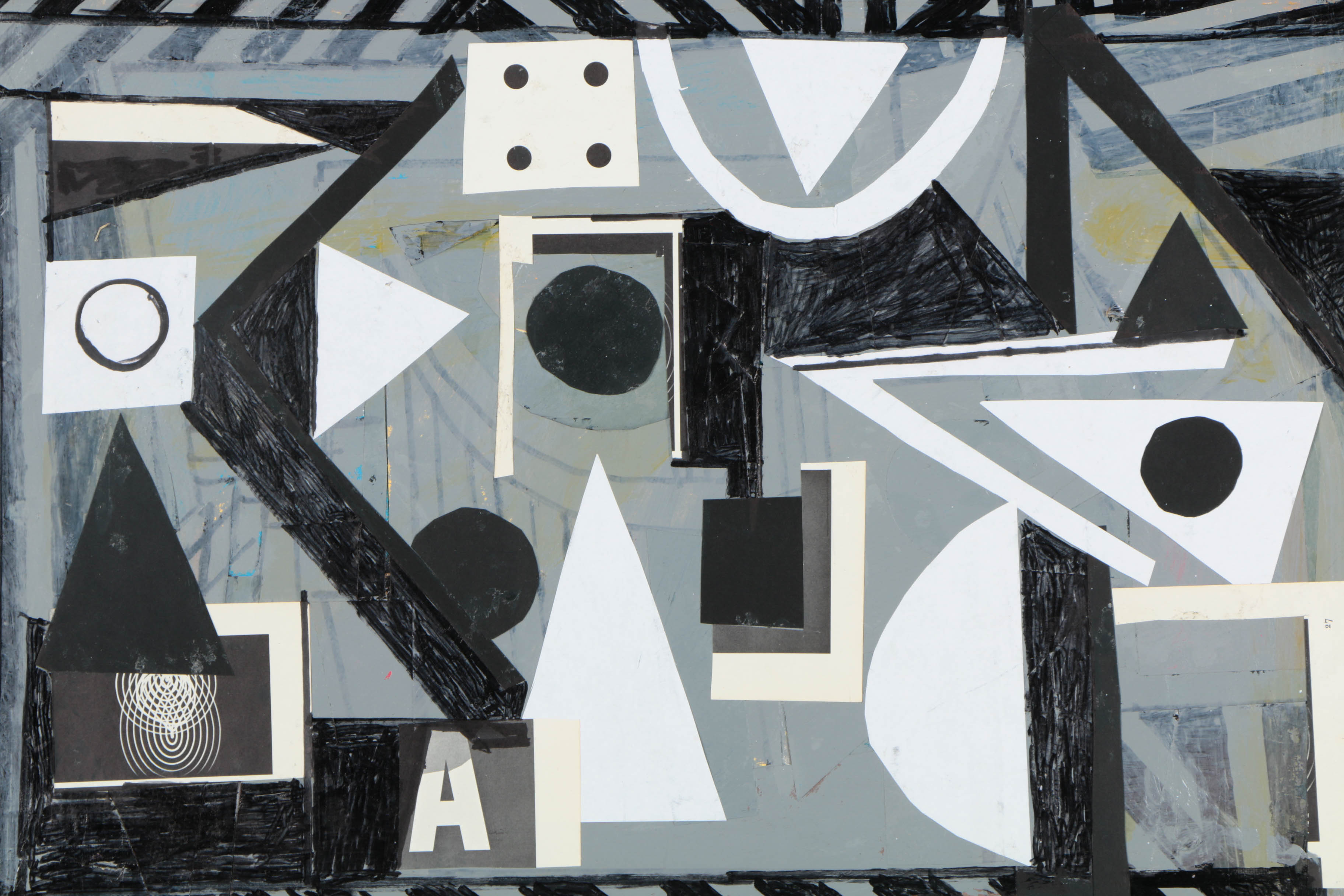 Collection of Ronald Ahlström Mix Media Collage on Board