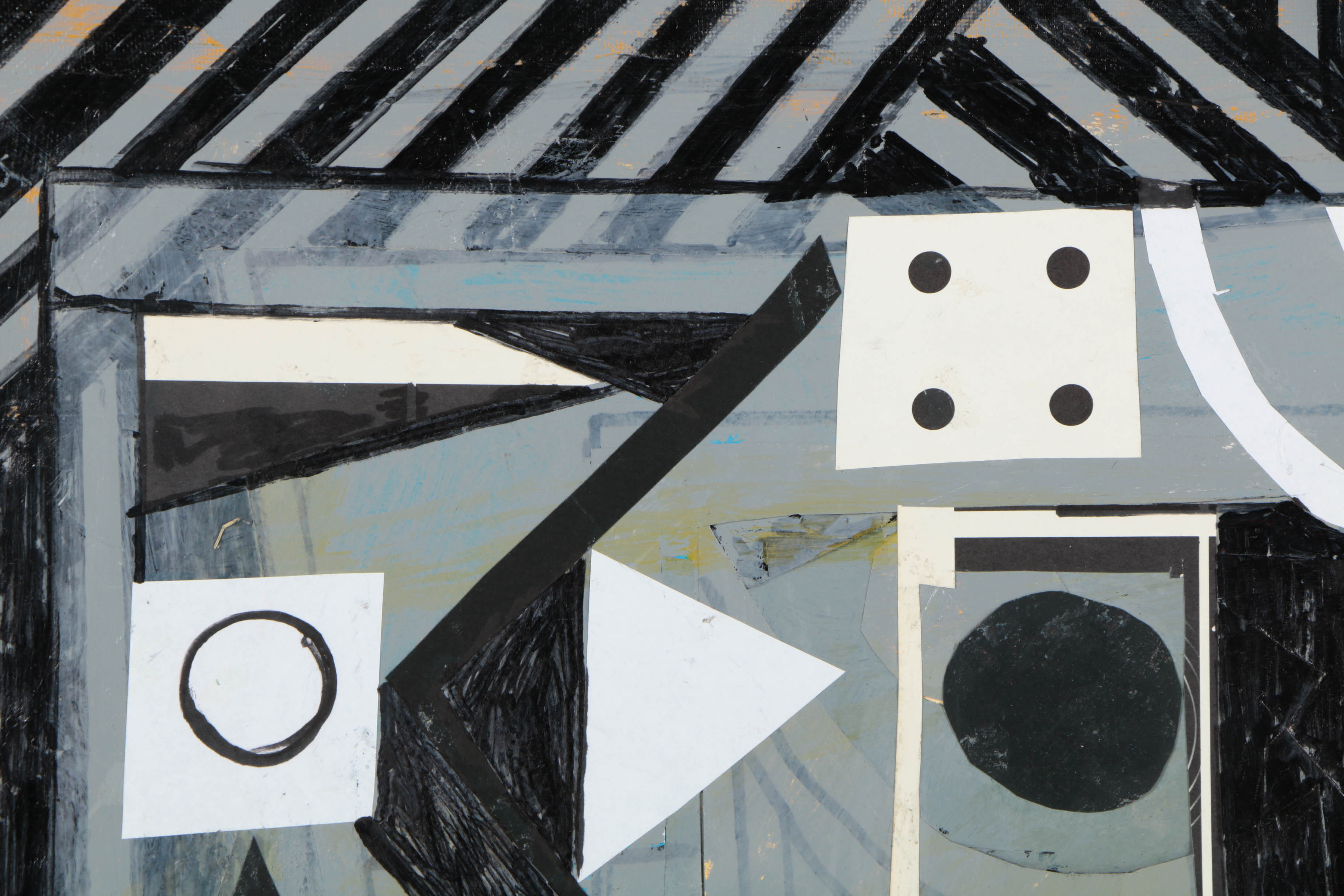 Collection of Ronald Ahlström Mix Media Collage on Board