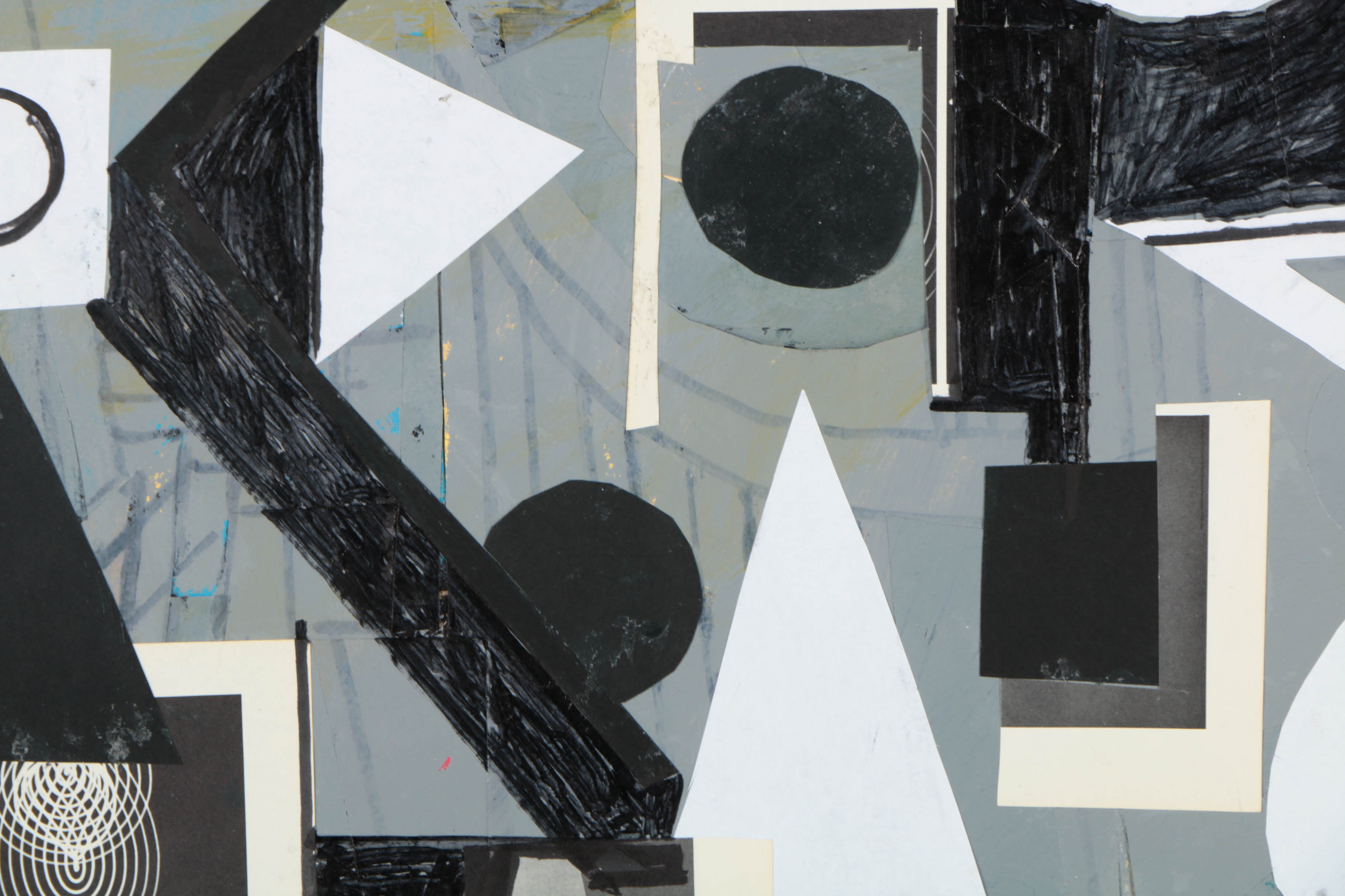 Collection of Ronald Ahlström Mix Media Collage on Board